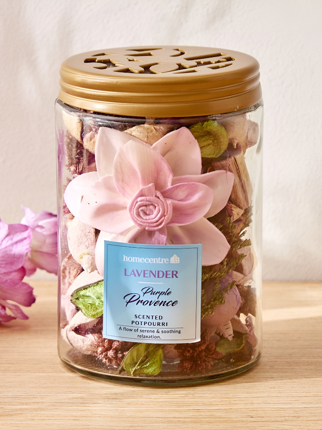 

Home Centre Redolence Purple & Pink Provence Lavender Jar Potpourri