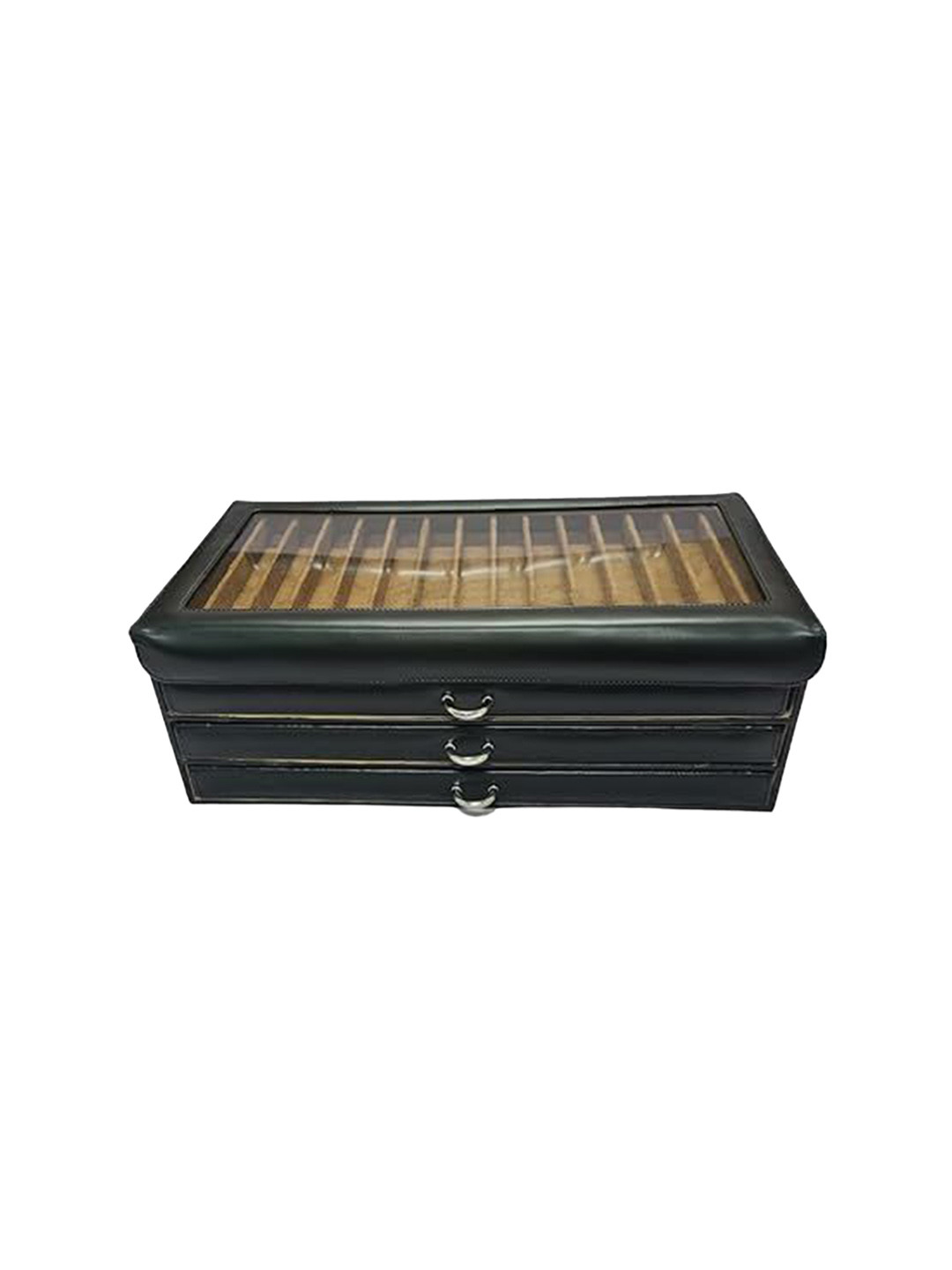 

essart 4 Layer Drawer Pen Case With Transparent Lid, Black