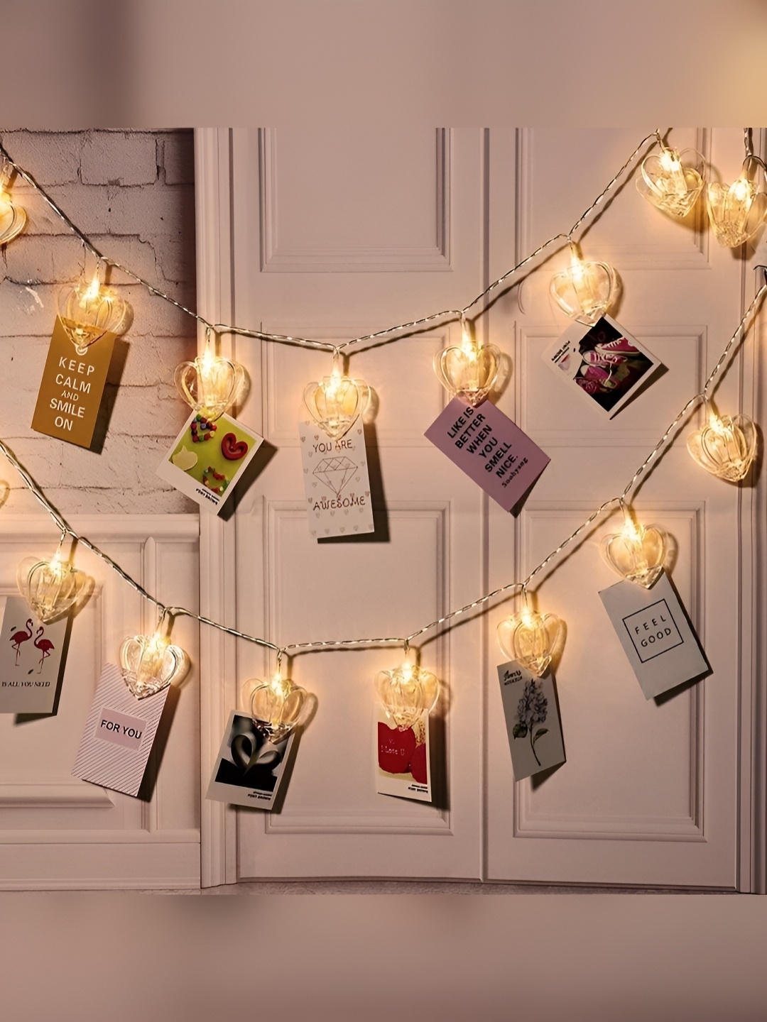 

Home Delight Yellow 14 LEDs Photo Clip Shape String Lights