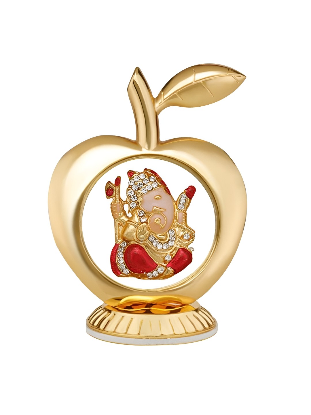 

INTERNATIONAL GIFT Gold-Toned & Red Religious Idol Showpiece