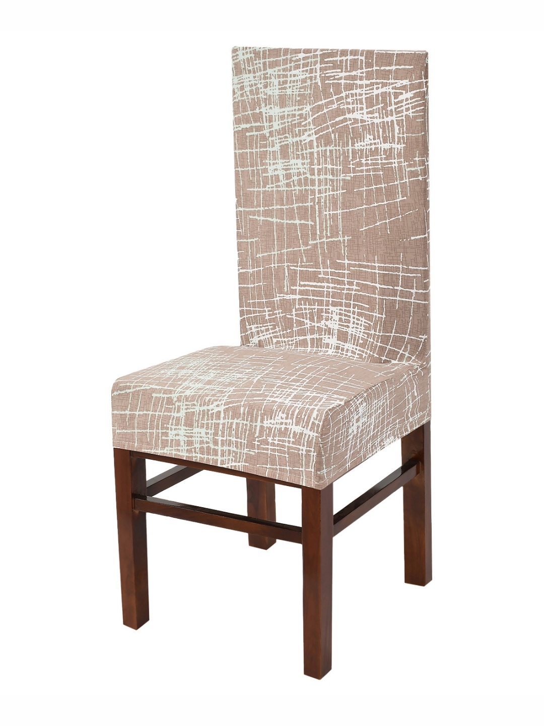 

Yellow Weaves Brown & WHite Abstract Printed Stretchable Chair Cover