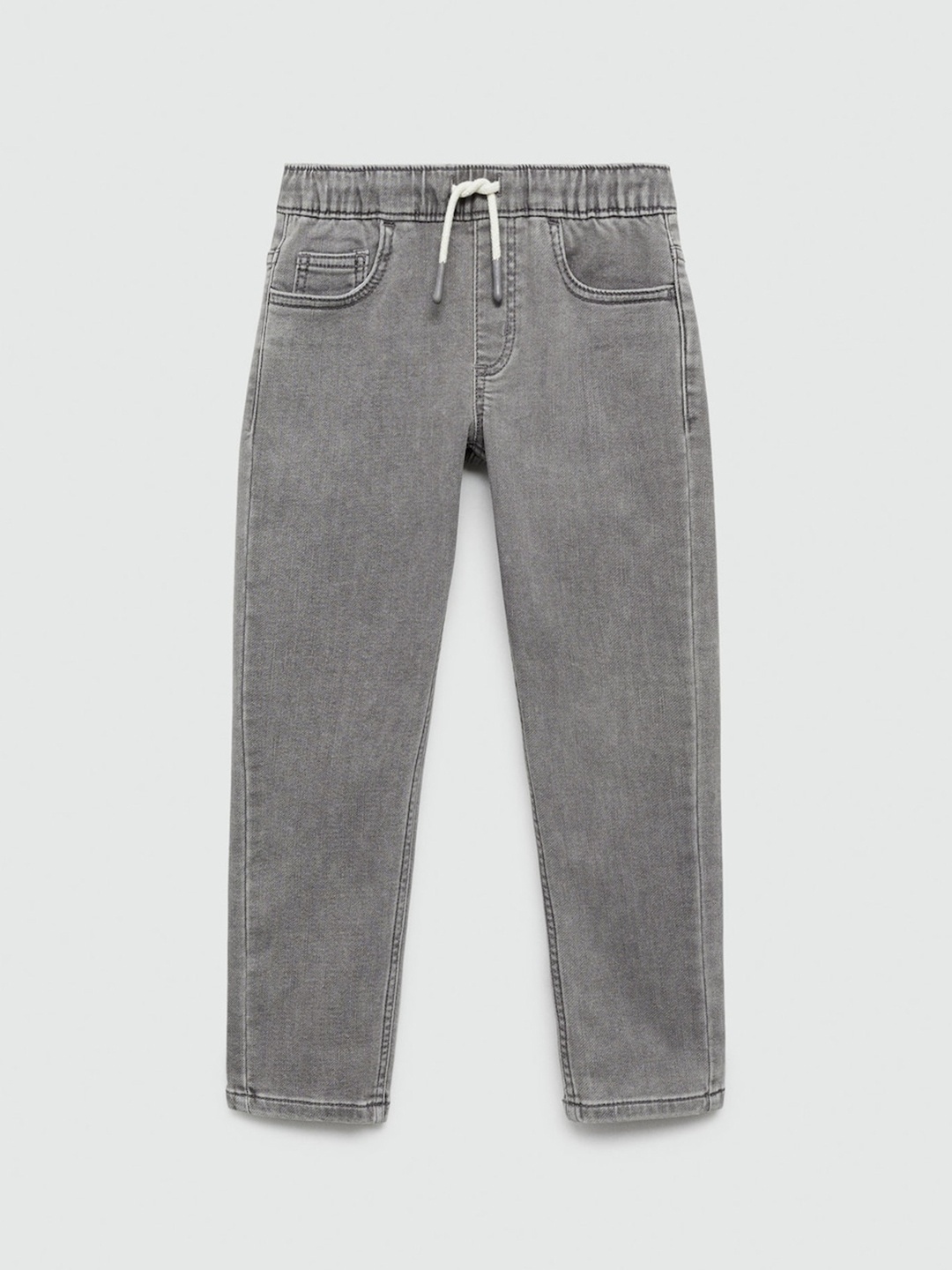 

Mango Kids Boys Regular Fit Stretchable Jeans, Grey