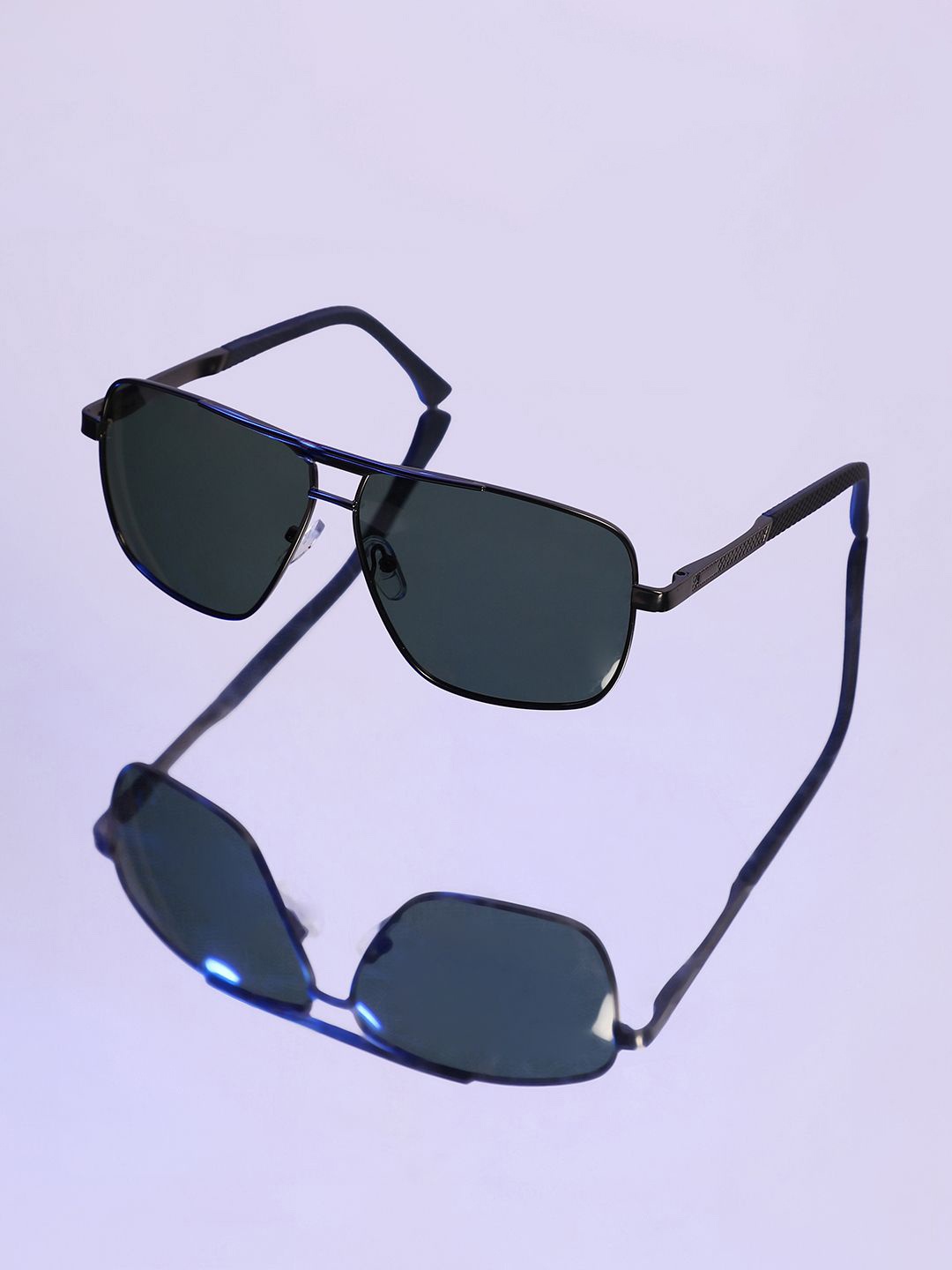 

French Accent Men Aviator Sunglasses with Polarised Lens AW24_FASG1048, Green
