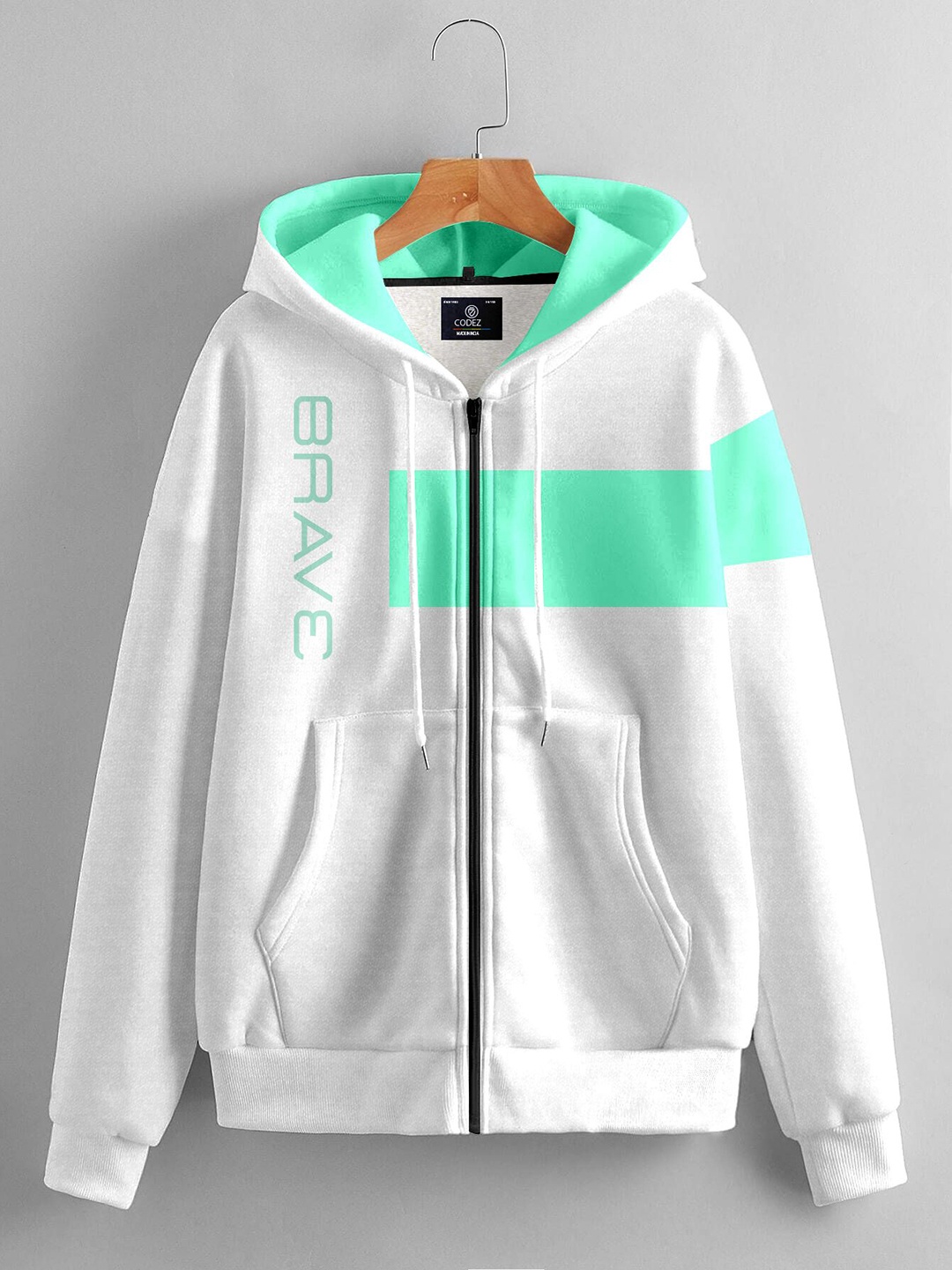 

CODEZ Boys Hooded Sweatshirt, White