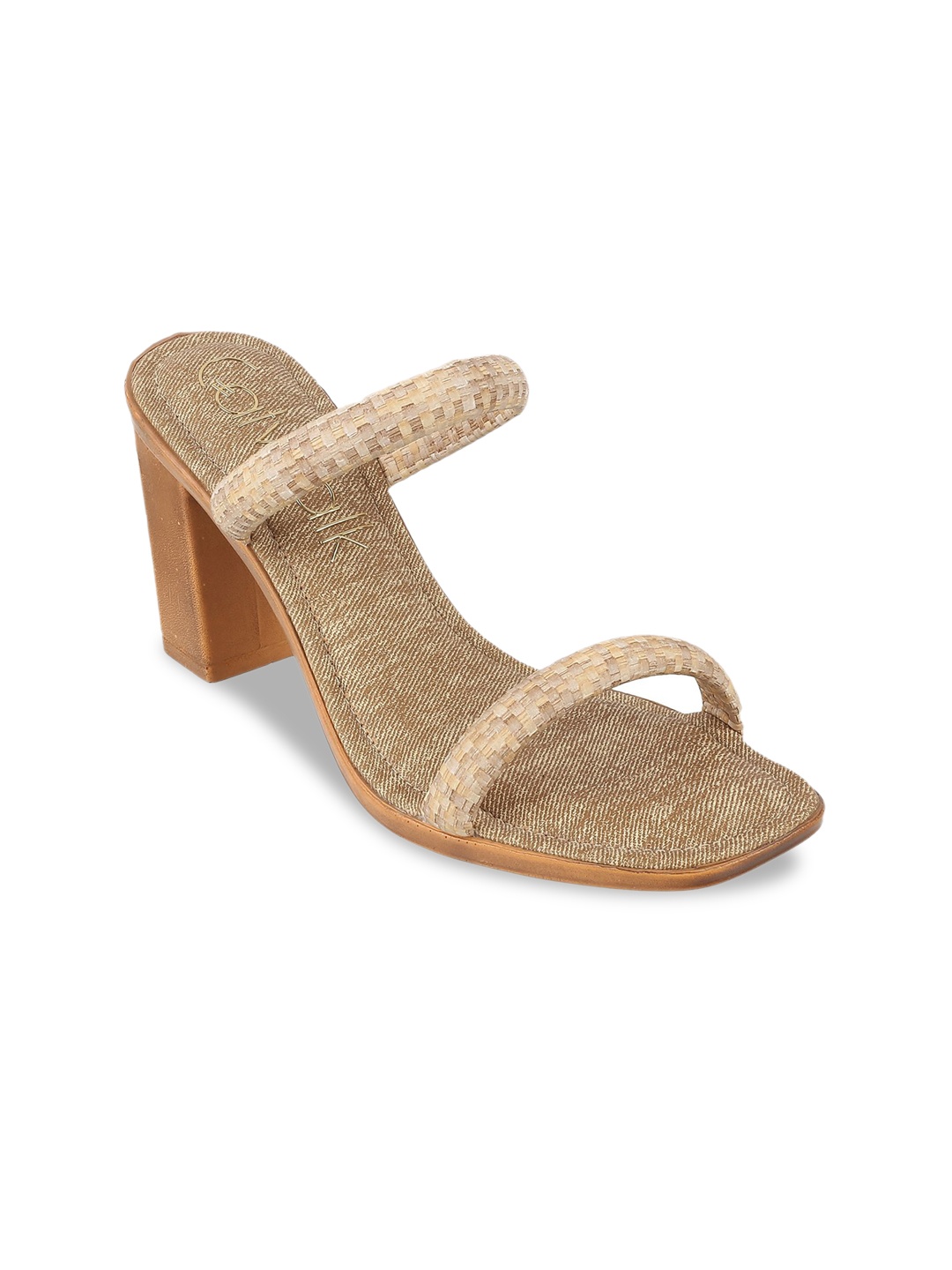 

Catwalk Block Heeled Sandals, Beige