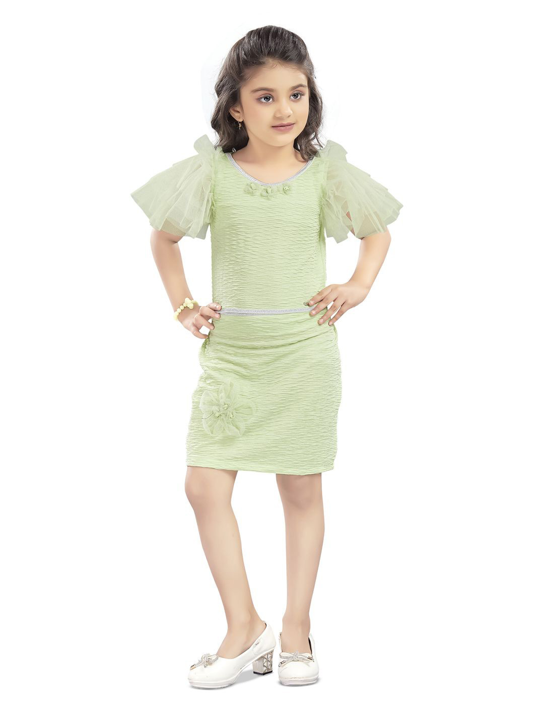 

Lei-Chie Girls Top with Skirt, Green
