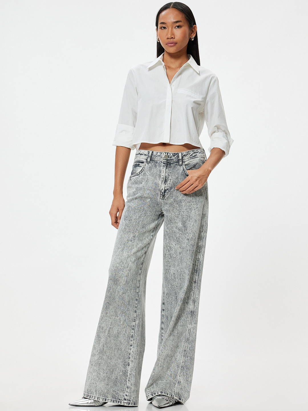 

Koton Women Trousers, Grey