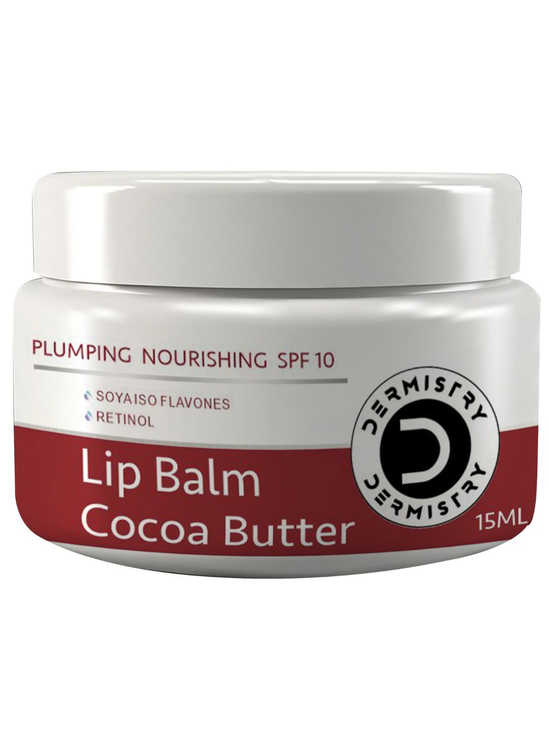 

DERMISTRY Plumping Nourishing SPF10 Glossy Cocoa Butter Lip Balm-15ml, Brown