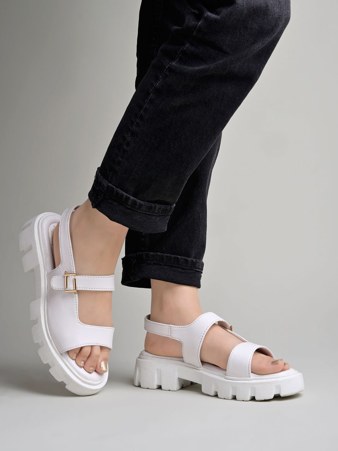 

Shoetopia Platform Heel Sandals, White