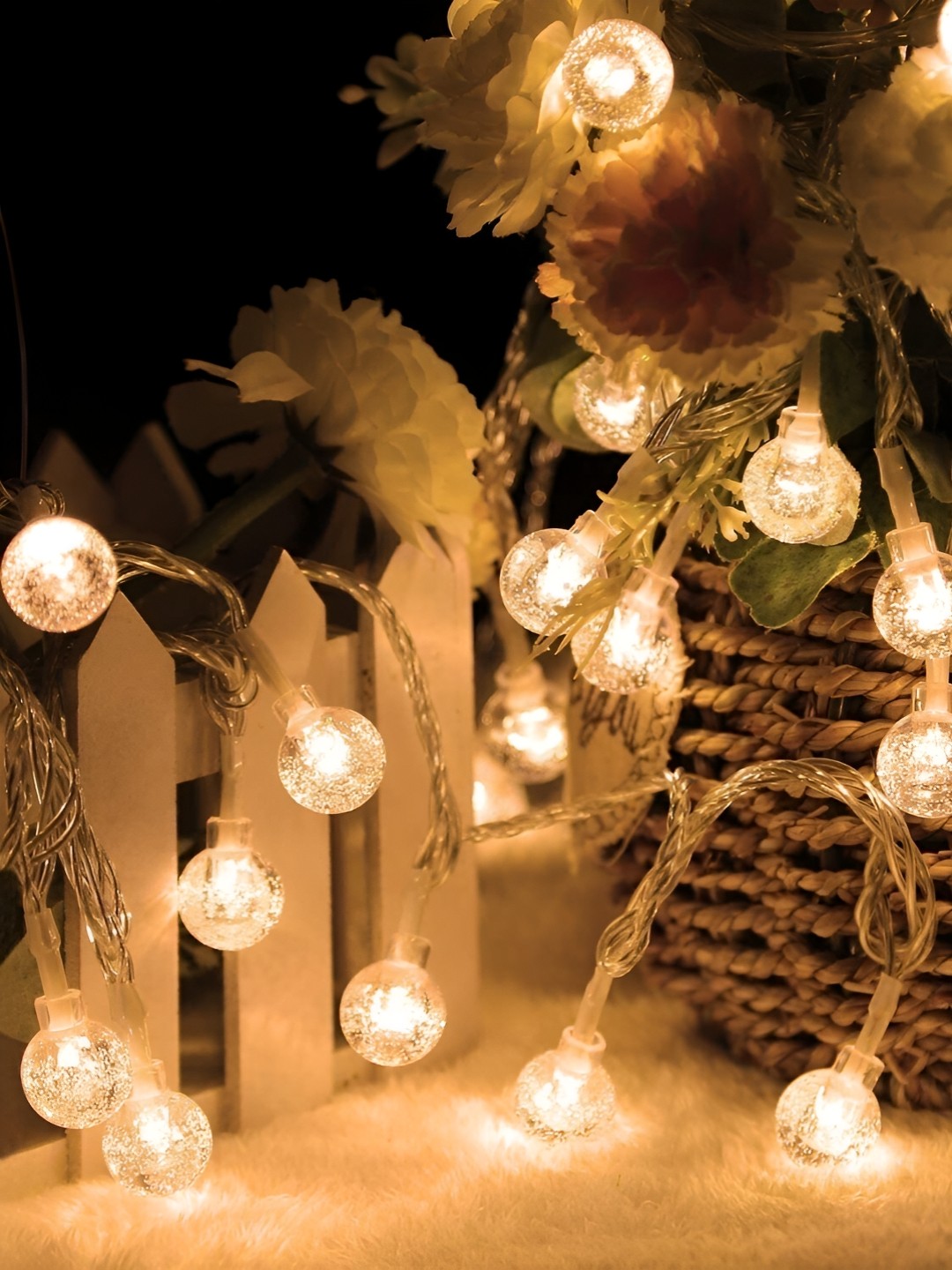 

Home Delight Yellow Ball Shape String Lights