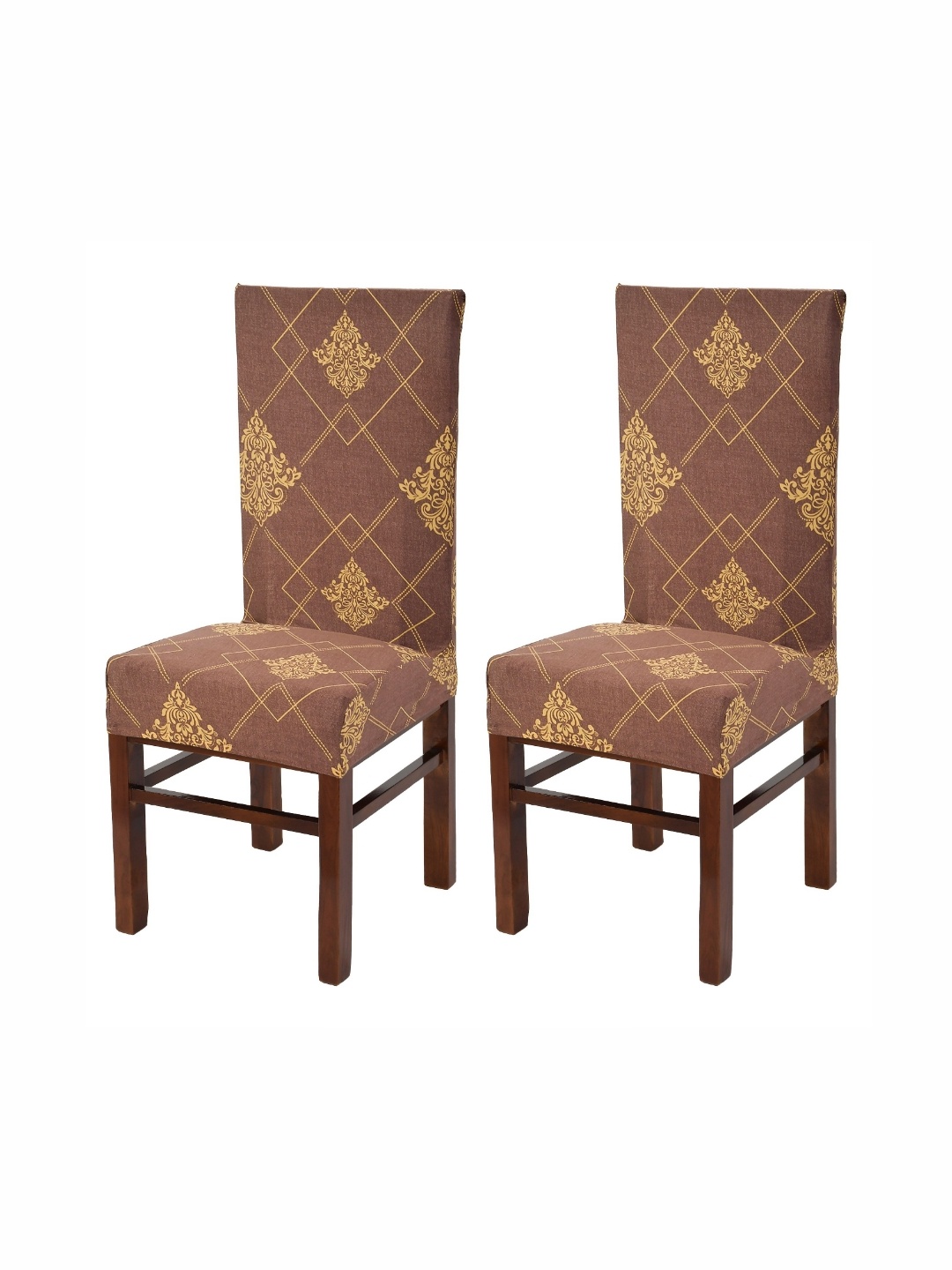 

Yellow Weaves Brown & Yellow 2 Pieces Ethnic Motifs Printed Stretchable Chair Cover