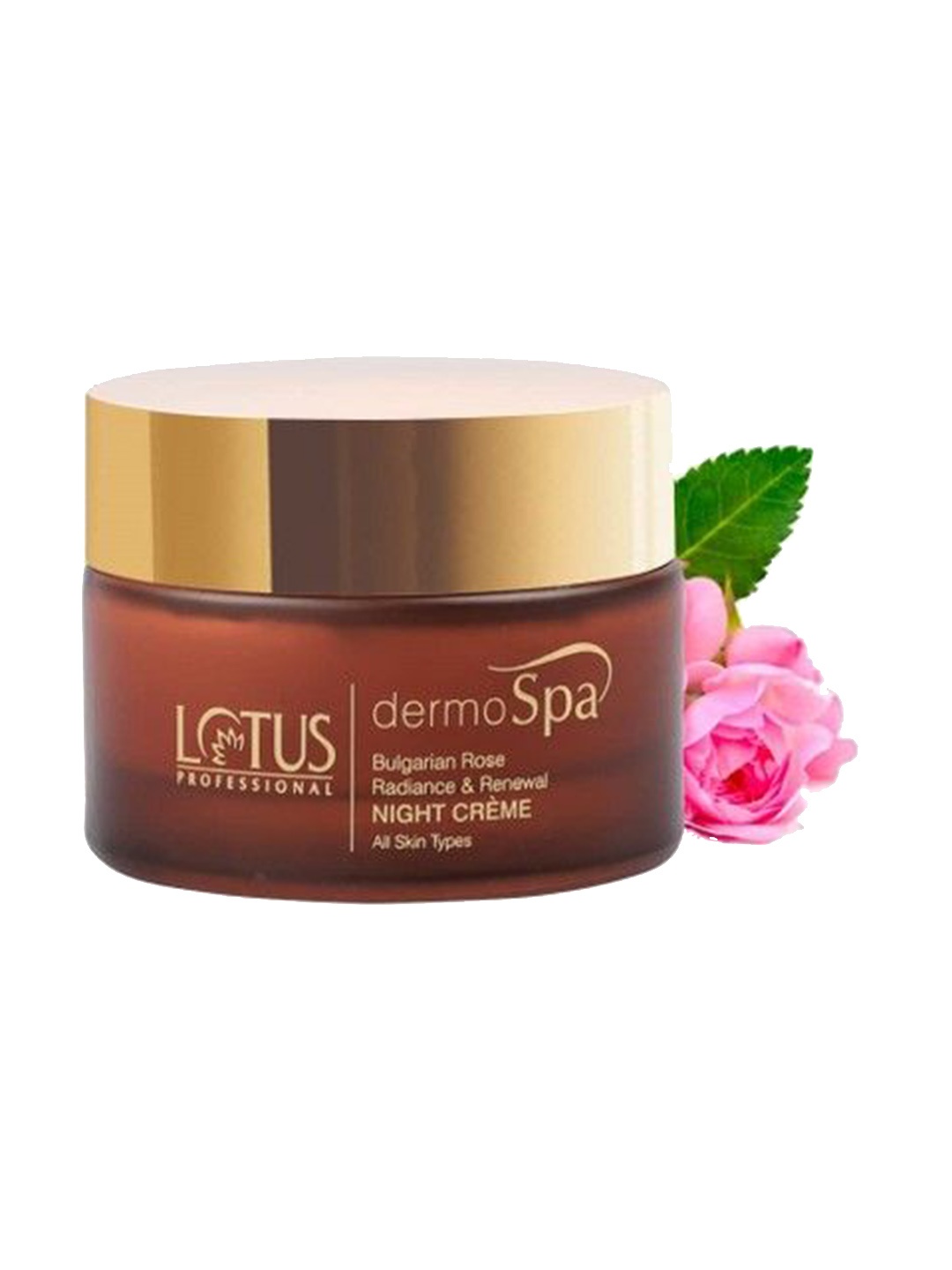 

Lotus Professional Dermospa Bulgarian Rose Radiance Renewal Night Cream-50g, Coffee brown