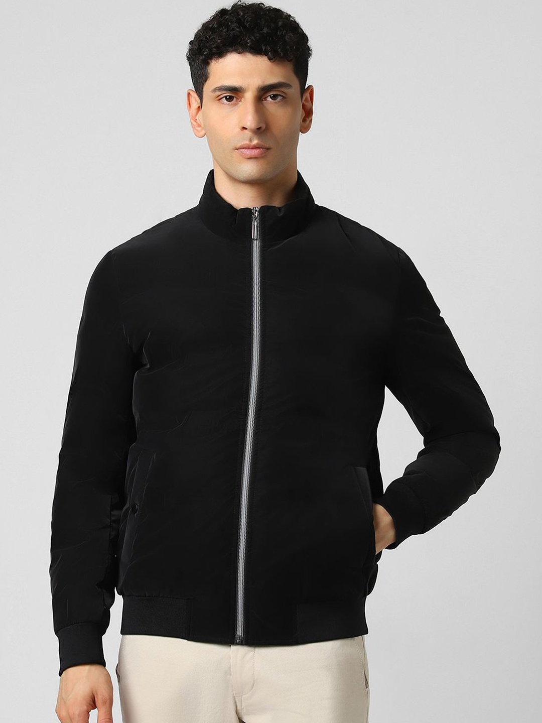 

Van Heusen Sport Men Open Front Jacket, Black