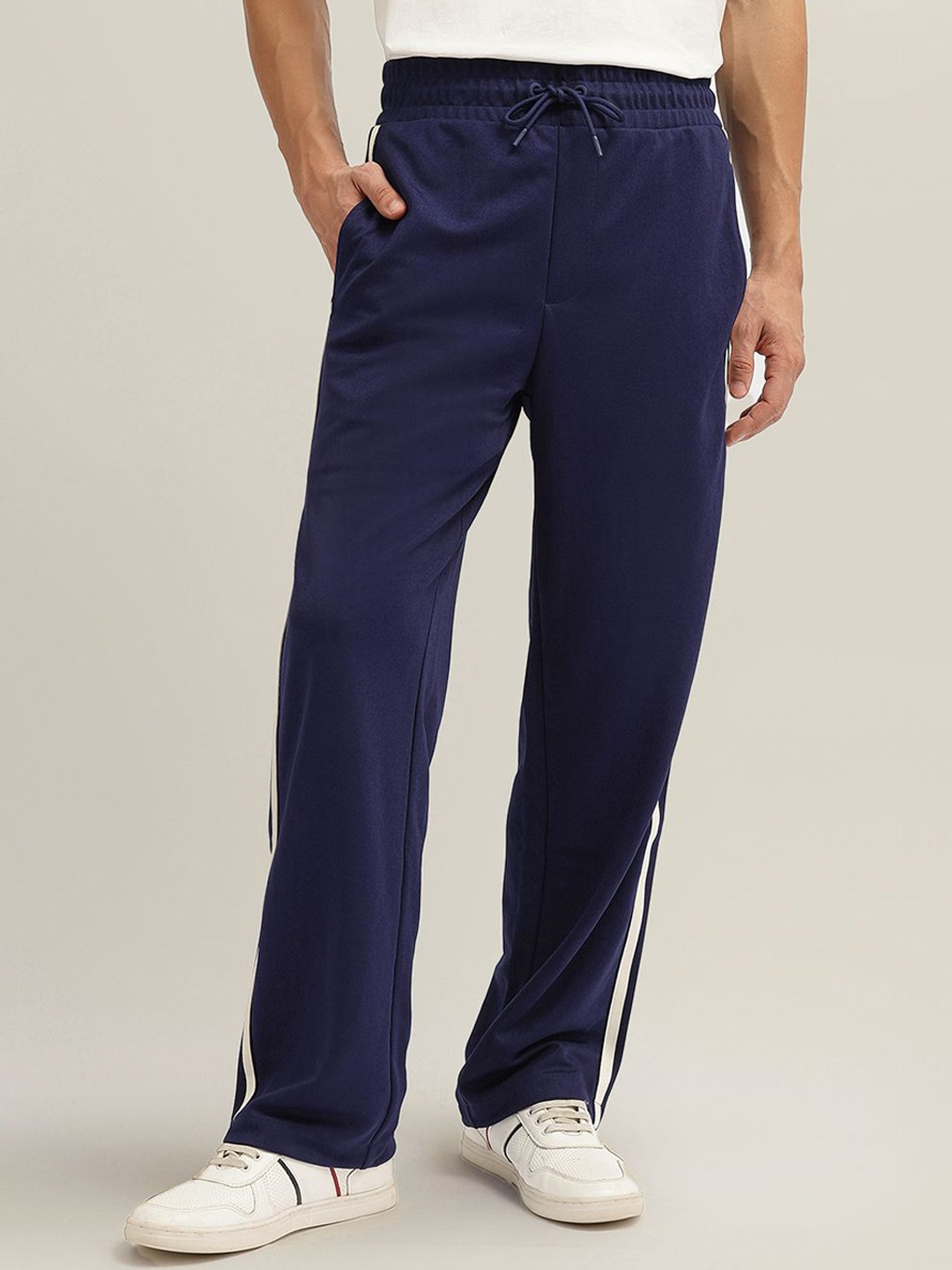

GANT Men Mid-Rise Track Pant, Navy blue