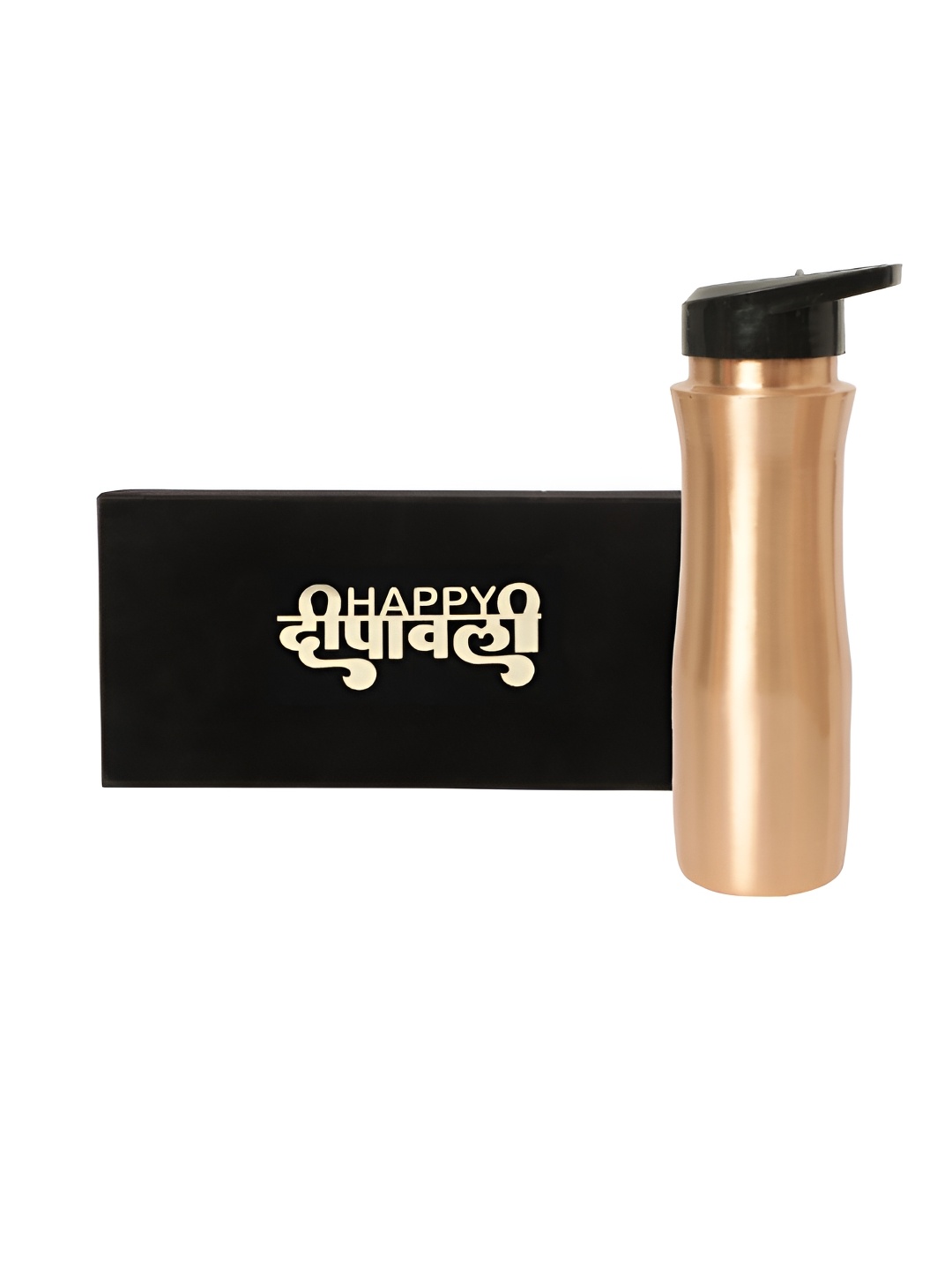 

INTERNATIONAL GIFT Copper Water Bottle with Happy Diwali Tag