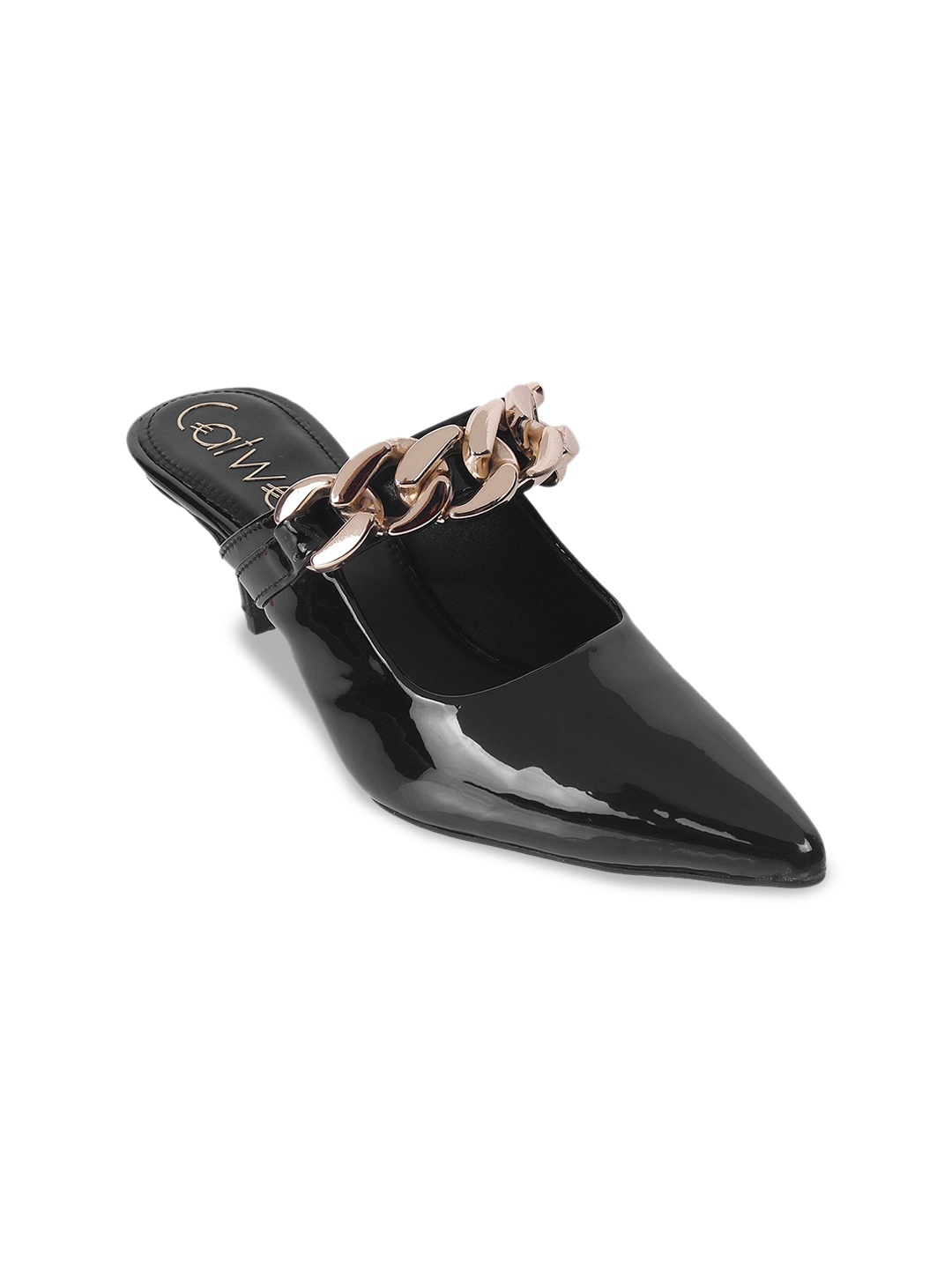 

Catwalk Women Embellished Slim Heeled Mules, Black