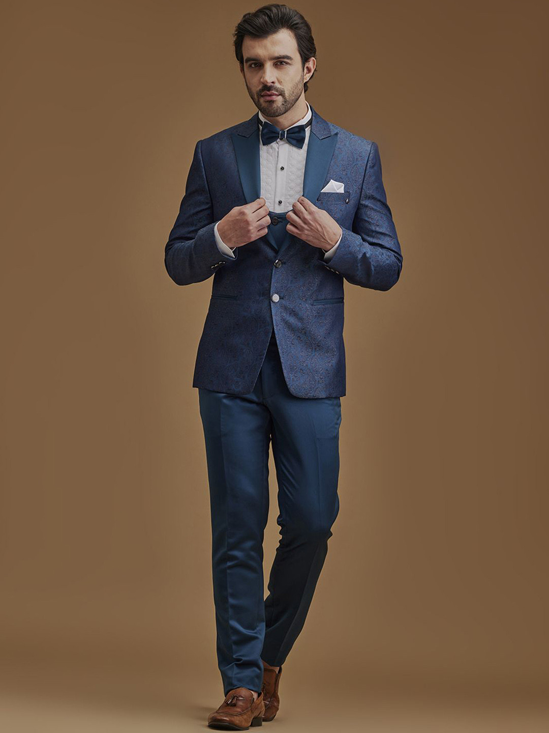 

Neumen Single-Breasted Five-Piece Suit, Teal