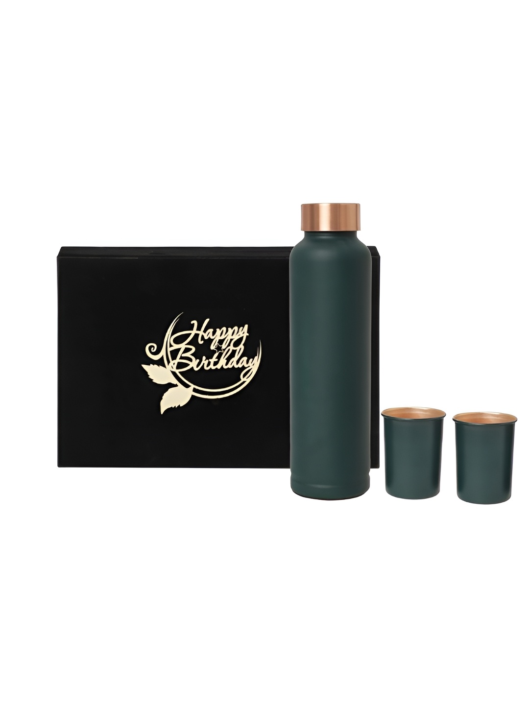 

INTERNATIONAL GIFT Green & Black Water Bottle With Box 1 L