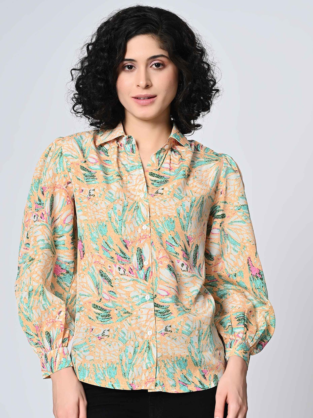 

BAESD Women Standard Floral Opaque Printed Casual Shirt, Multi