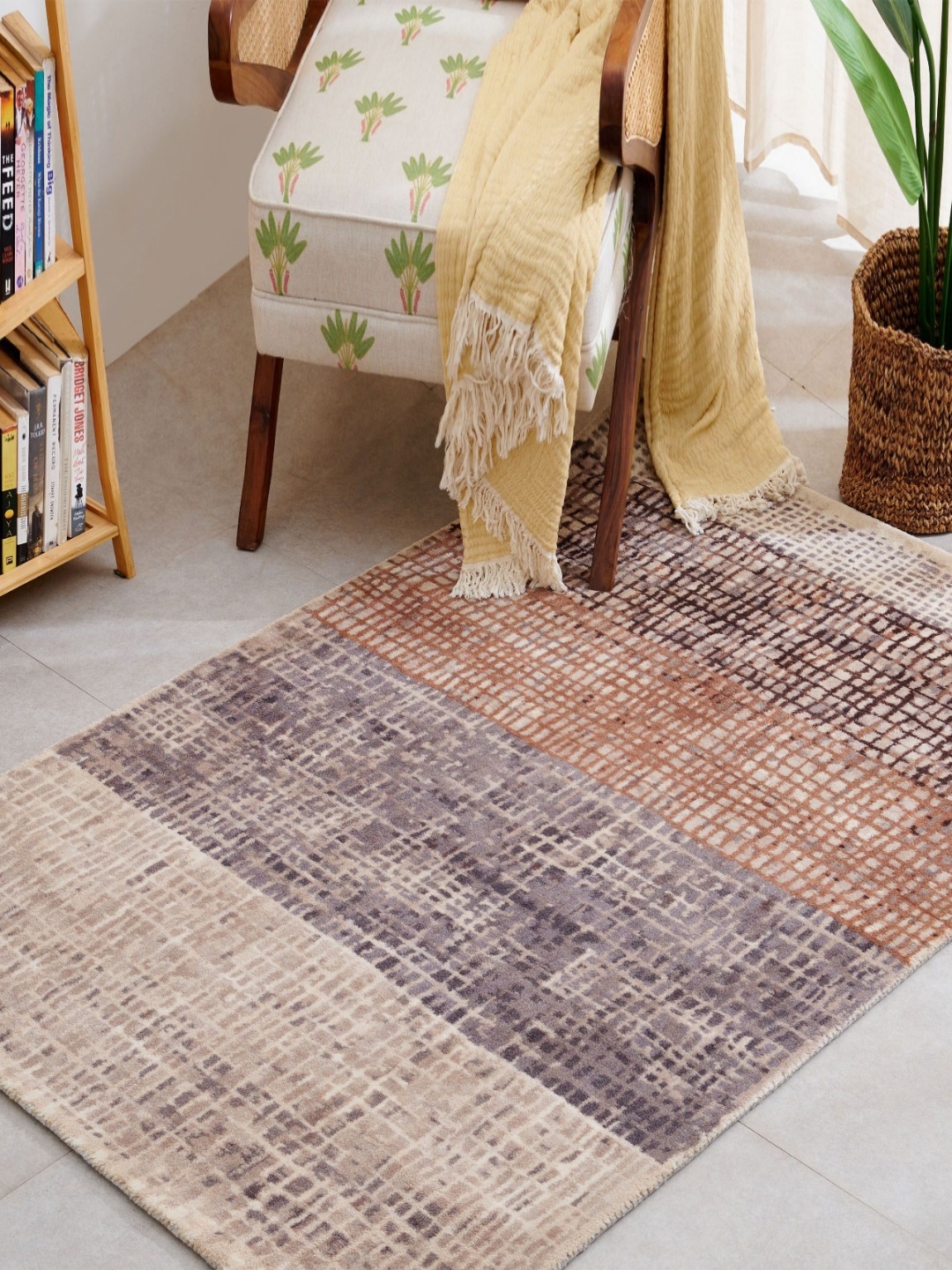 

Home Centre Beige Abstract Printed Carpet