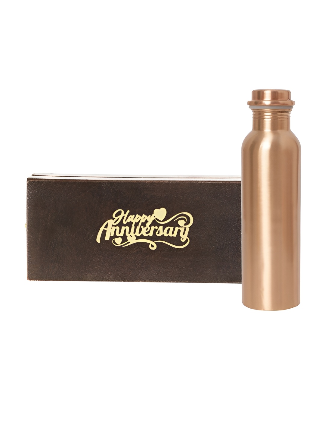 

INTERNATIONAL GIFT Copper Water Bottle with Printed Velvet Box 1 L