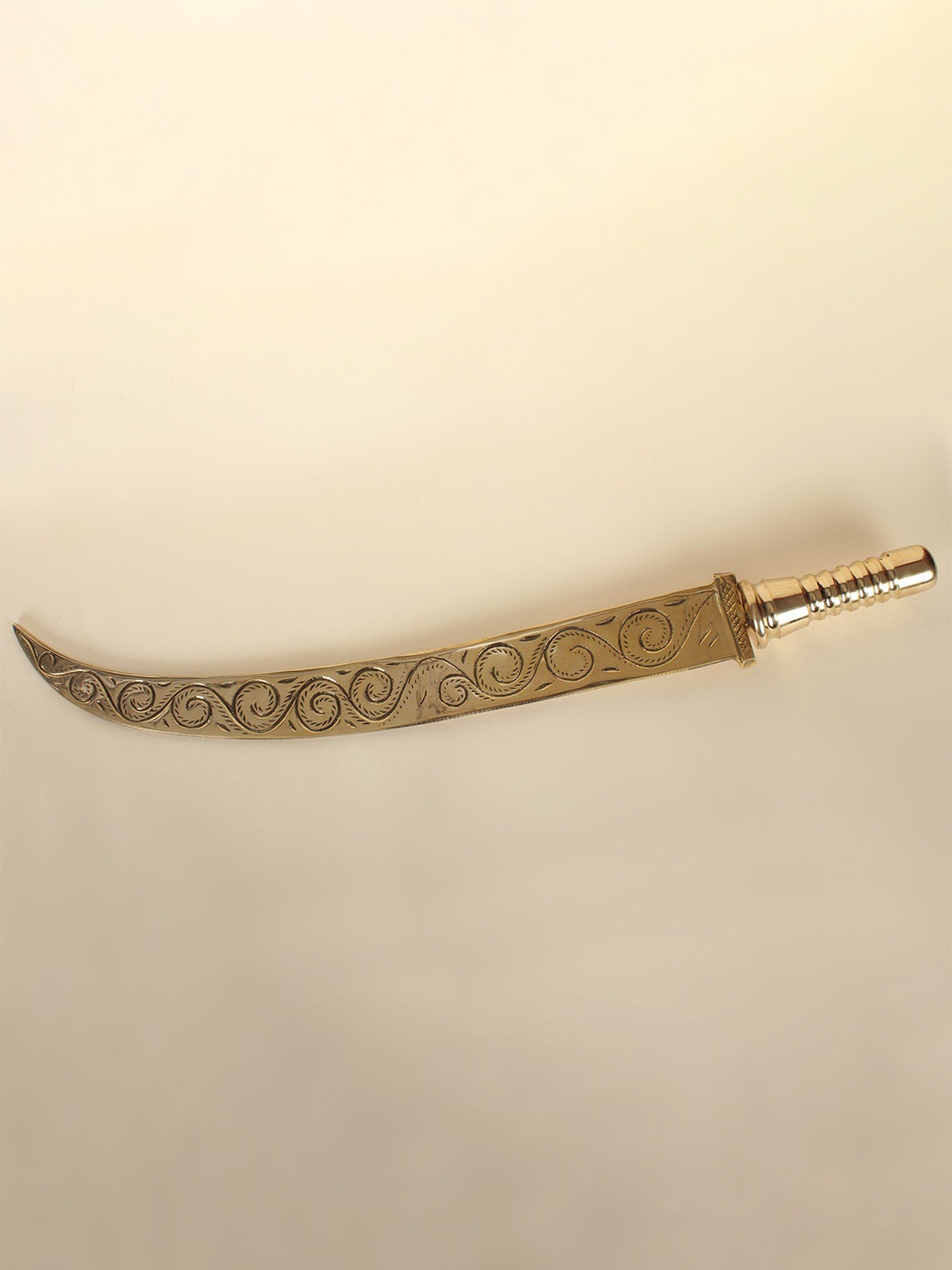 

Exotic India Brass Sword Of Goddess Durga, Gold