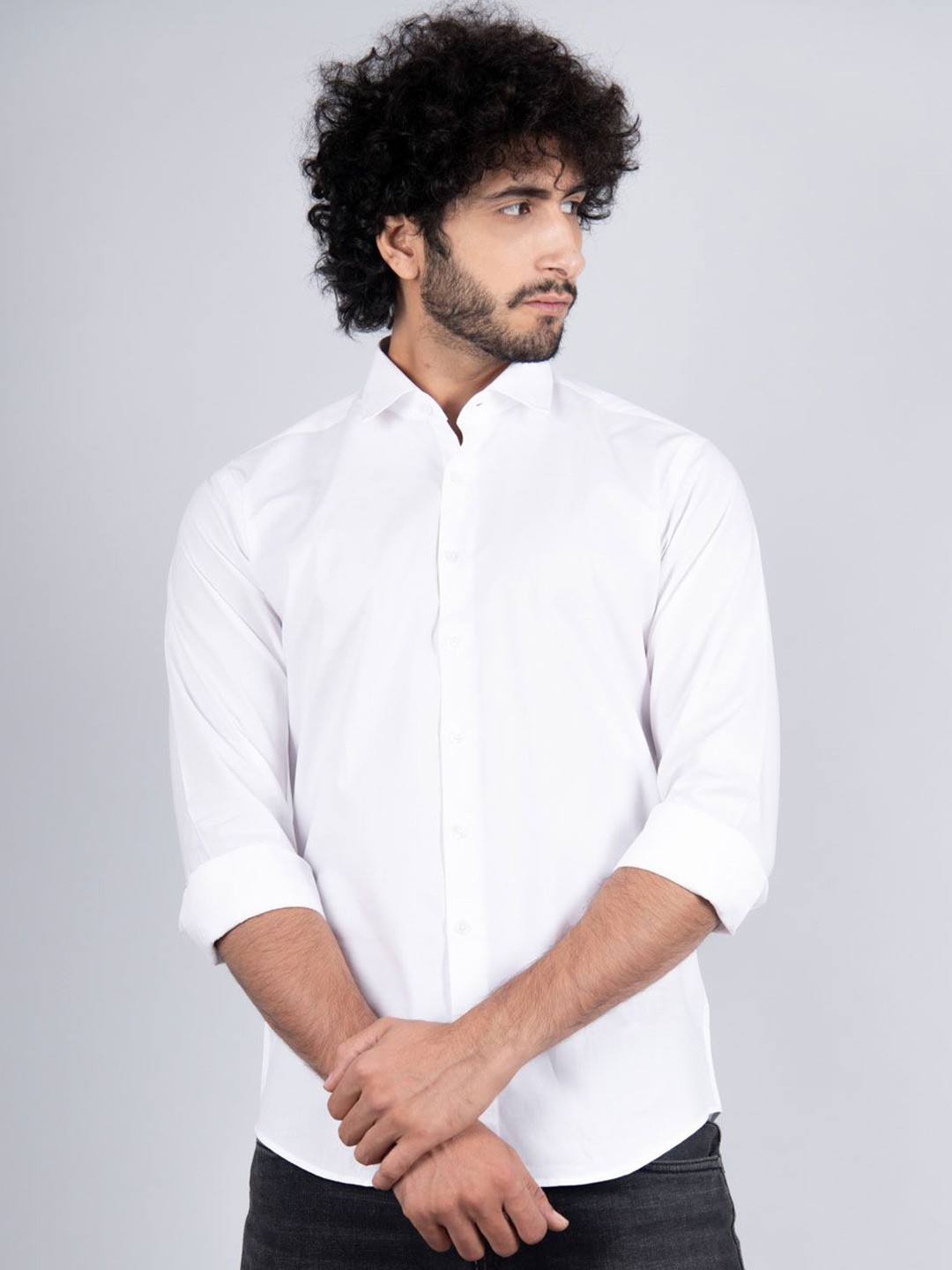 

Tistabene Men Standard Opaque Printed Casual Shirt, White