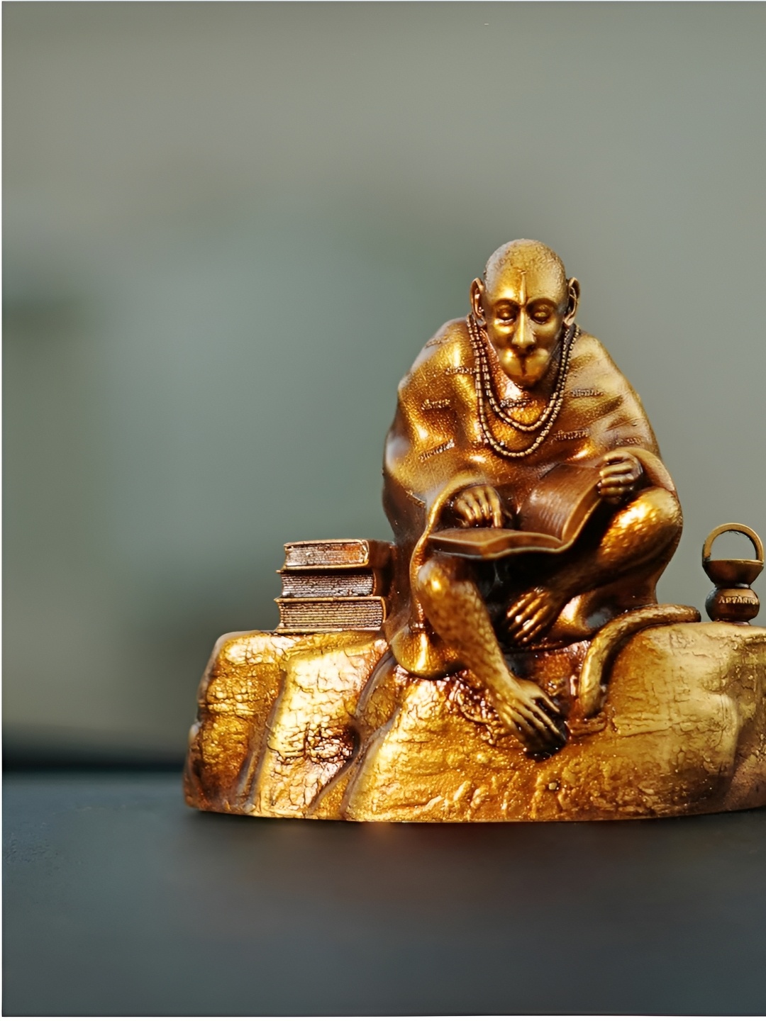 

Artarium LLP Gold-Toned Religious Idol Showpiece, Brown