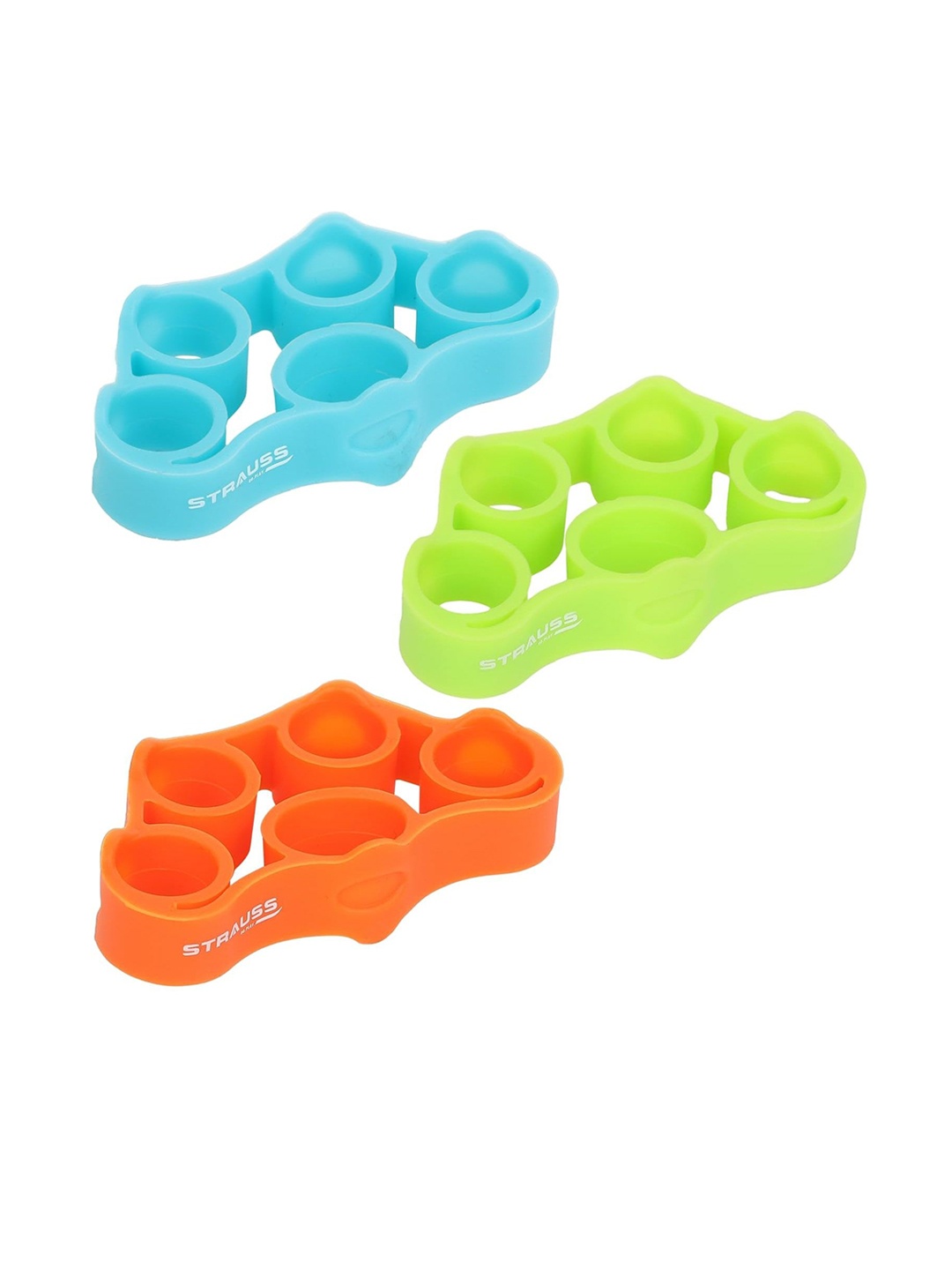 

STRAUSS Pack Of 3 Hand Strengthener For Grip Strength, Blue
