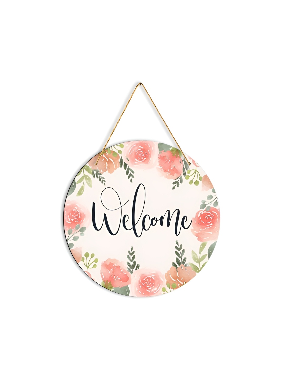 

CLAWCRAFTS White & Pink Wood Wall Hanging