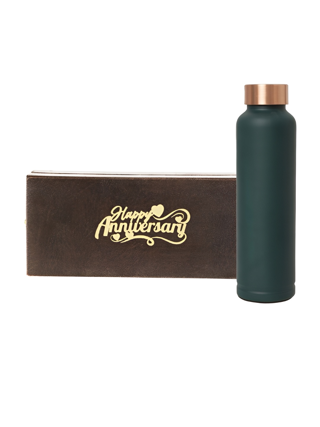 

INTERNATIONAL GIFT Green Copper Water Bottle 1L