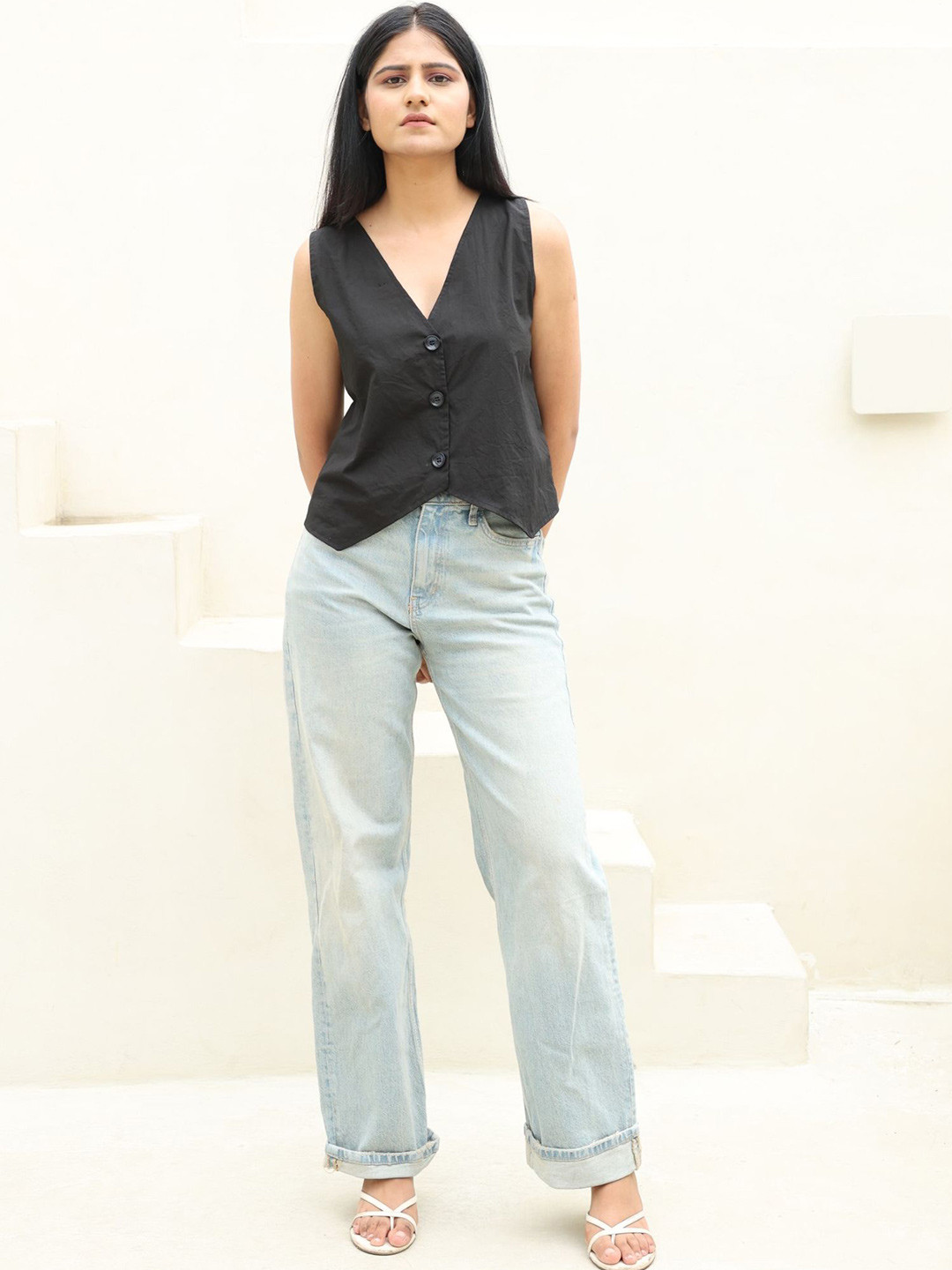 

RadhaRaman Cotton Top, Black