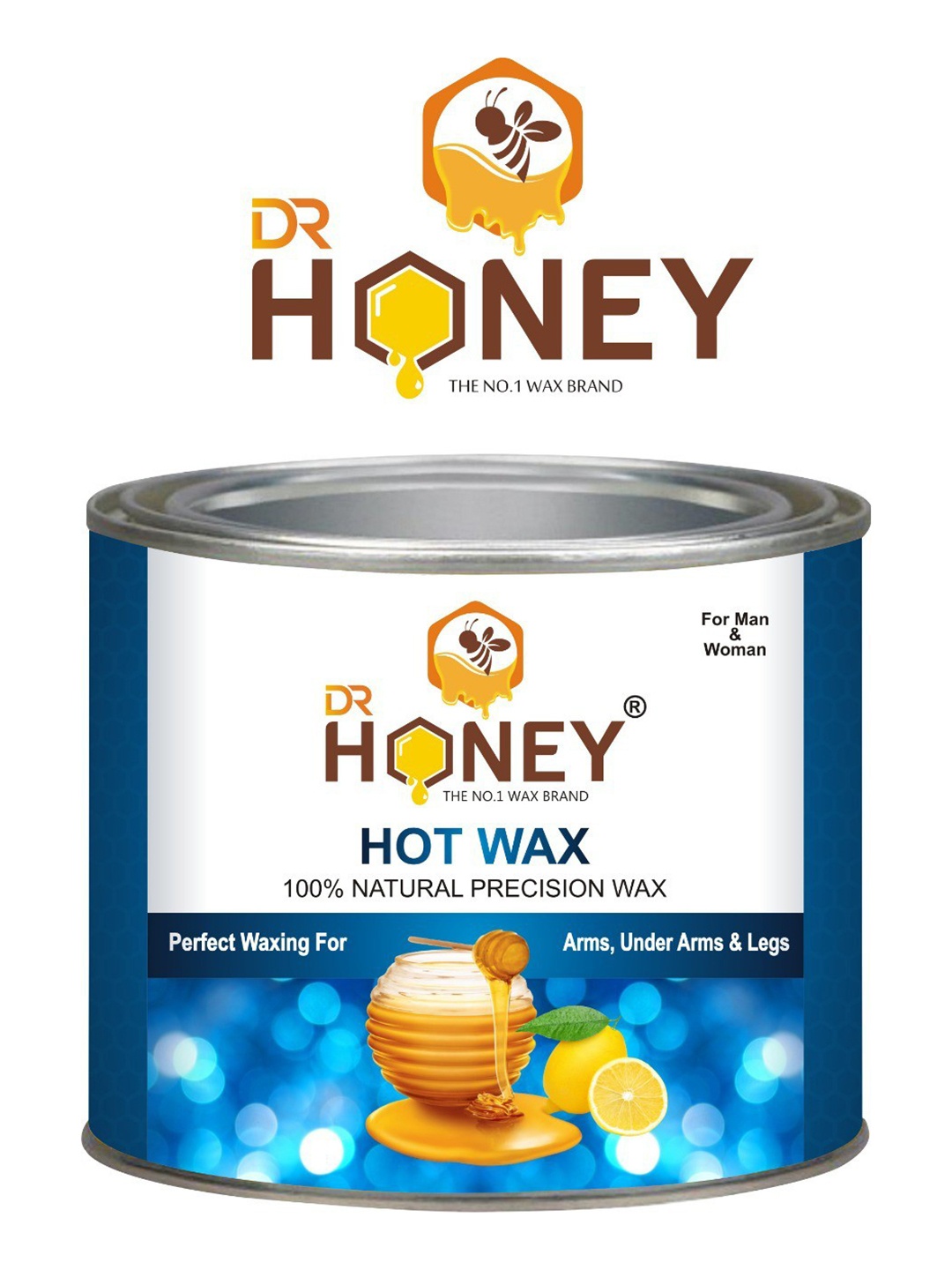 

DR HONEY 100% Natural Precision Hot Wax - 600 gm, White