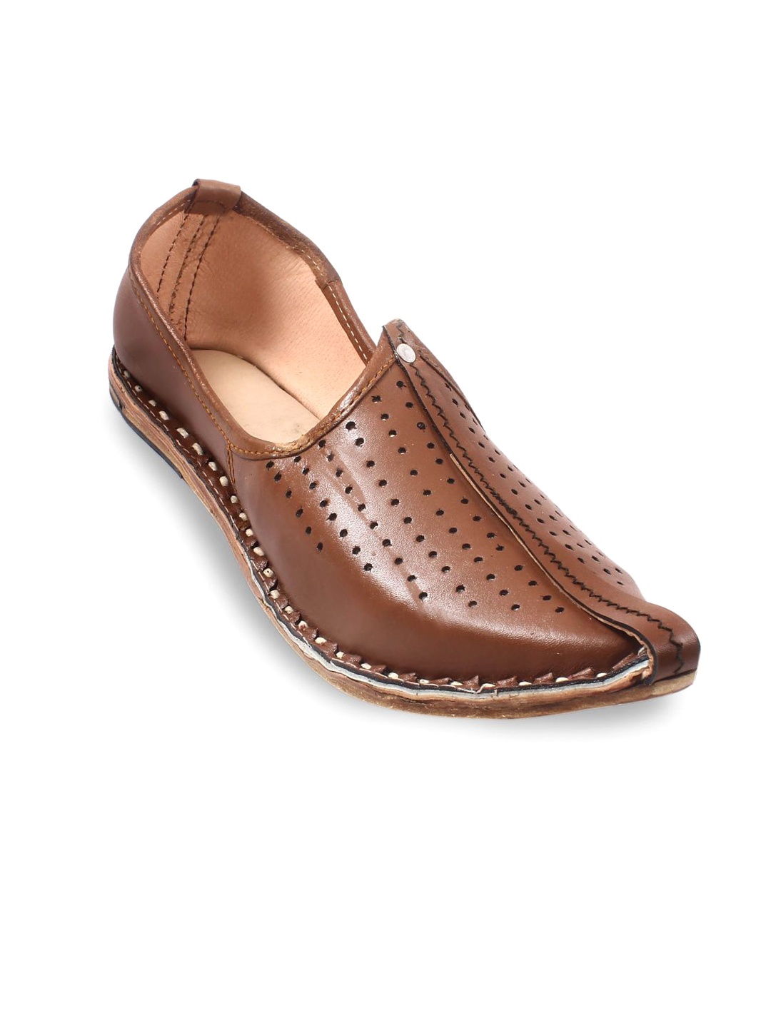 

Apratim Men Ethnic Mojaris Flats, Brown