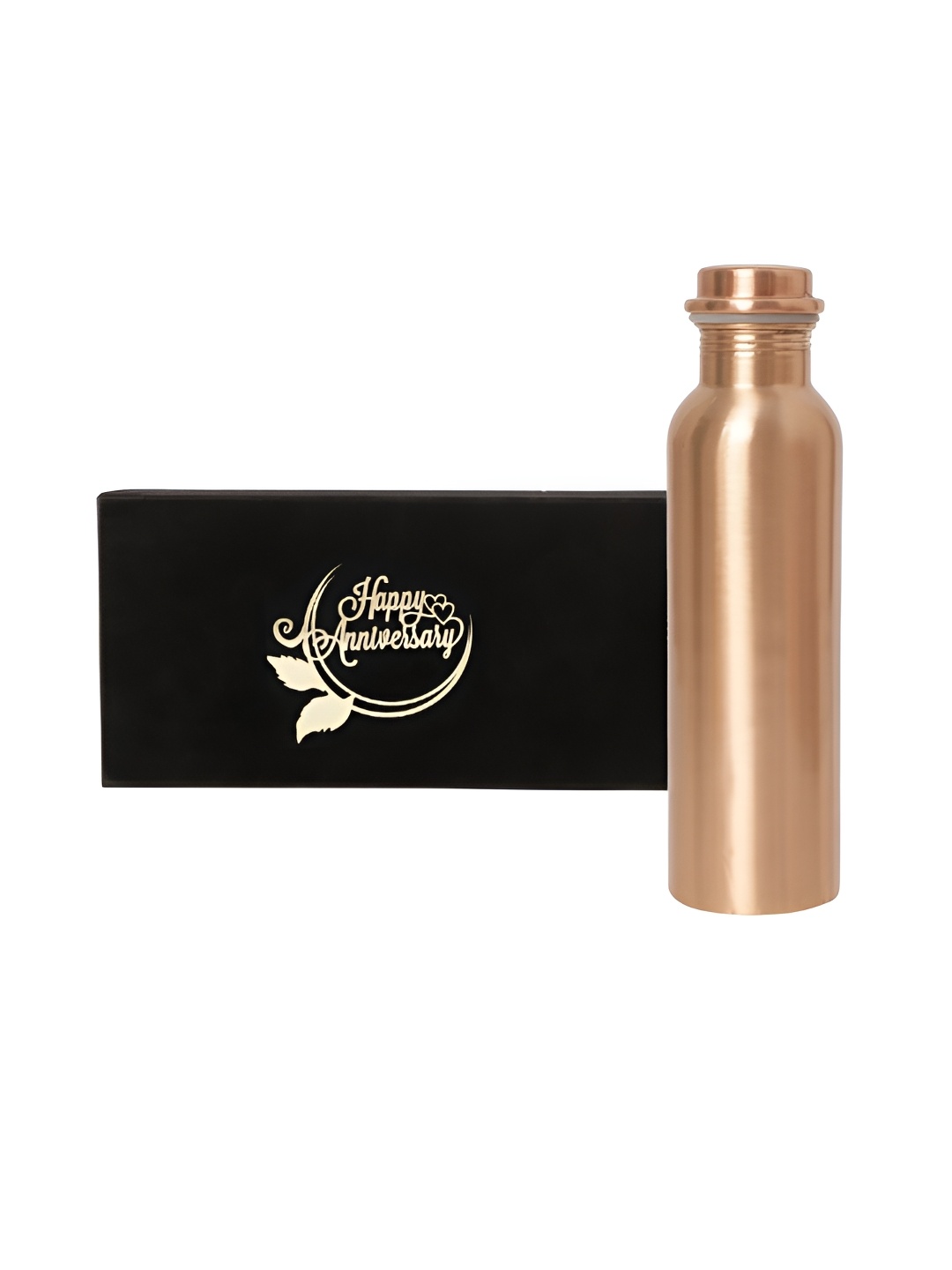 

INTERNATIONAL GIFT Copper Toned Glossy Water Bottle 1L
