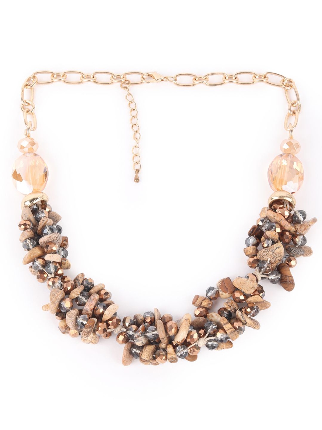 

ODETTE Beaded Choker Necklace, Beige