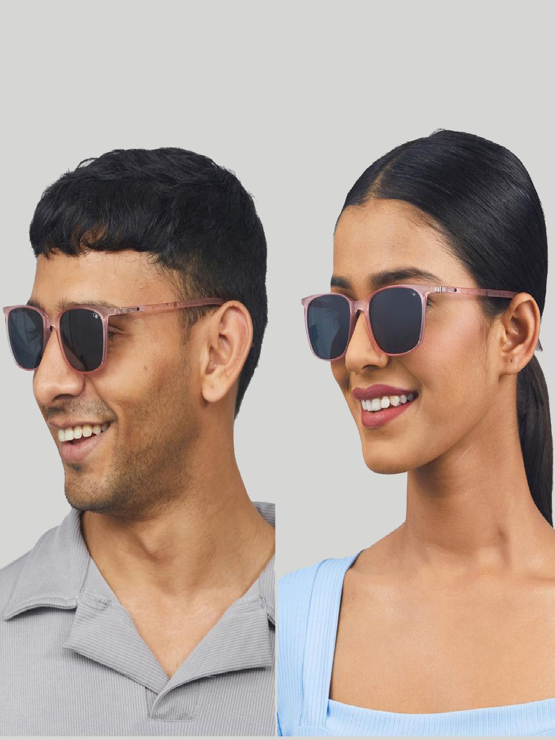

ENRICO Unisex Wayfarer Sunglasses with Polarised Lens EN BS 1003 C8, Black