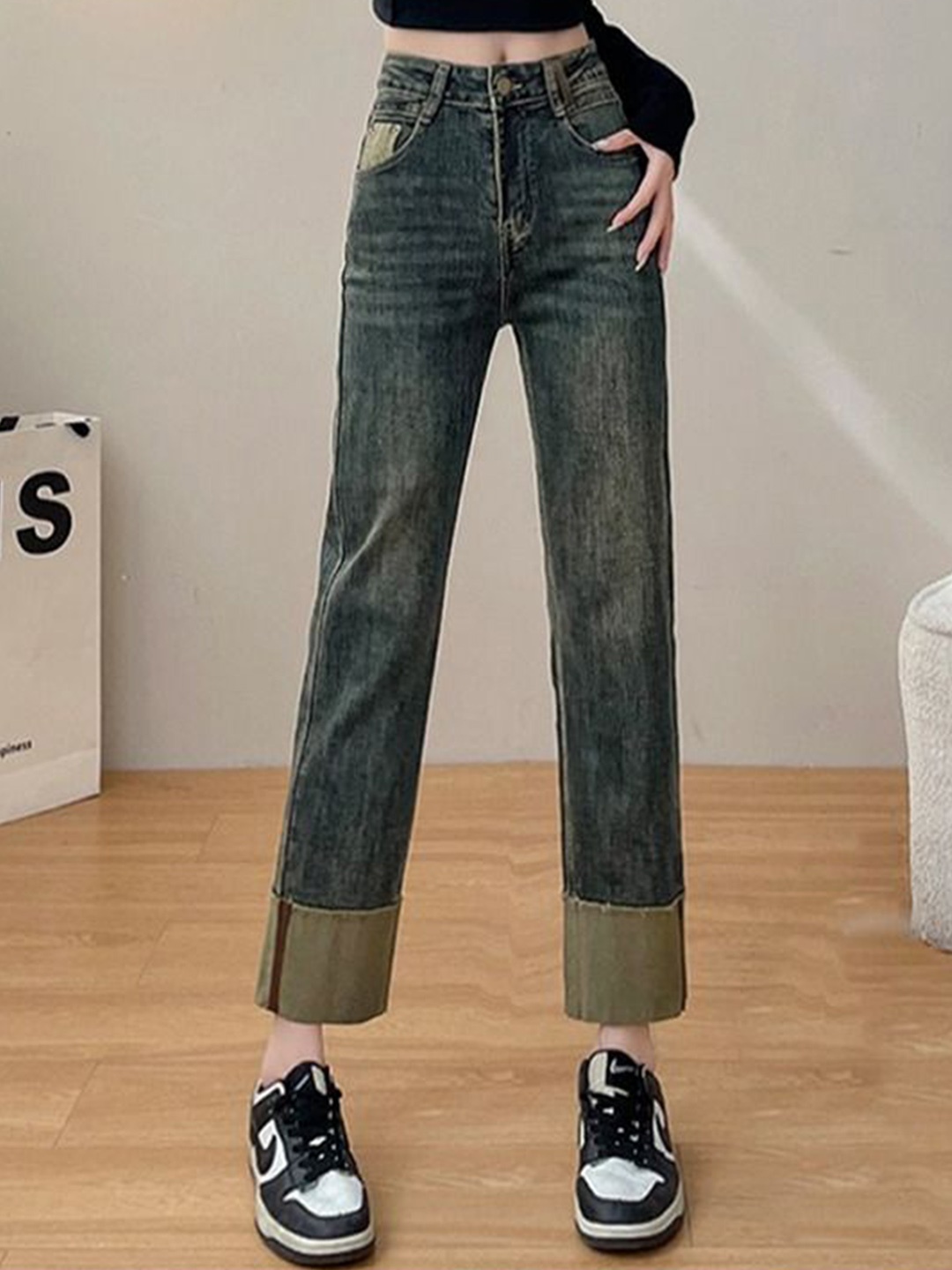 

StyleCast Women Slim Fit High-Rise Denim Jeans, Blue