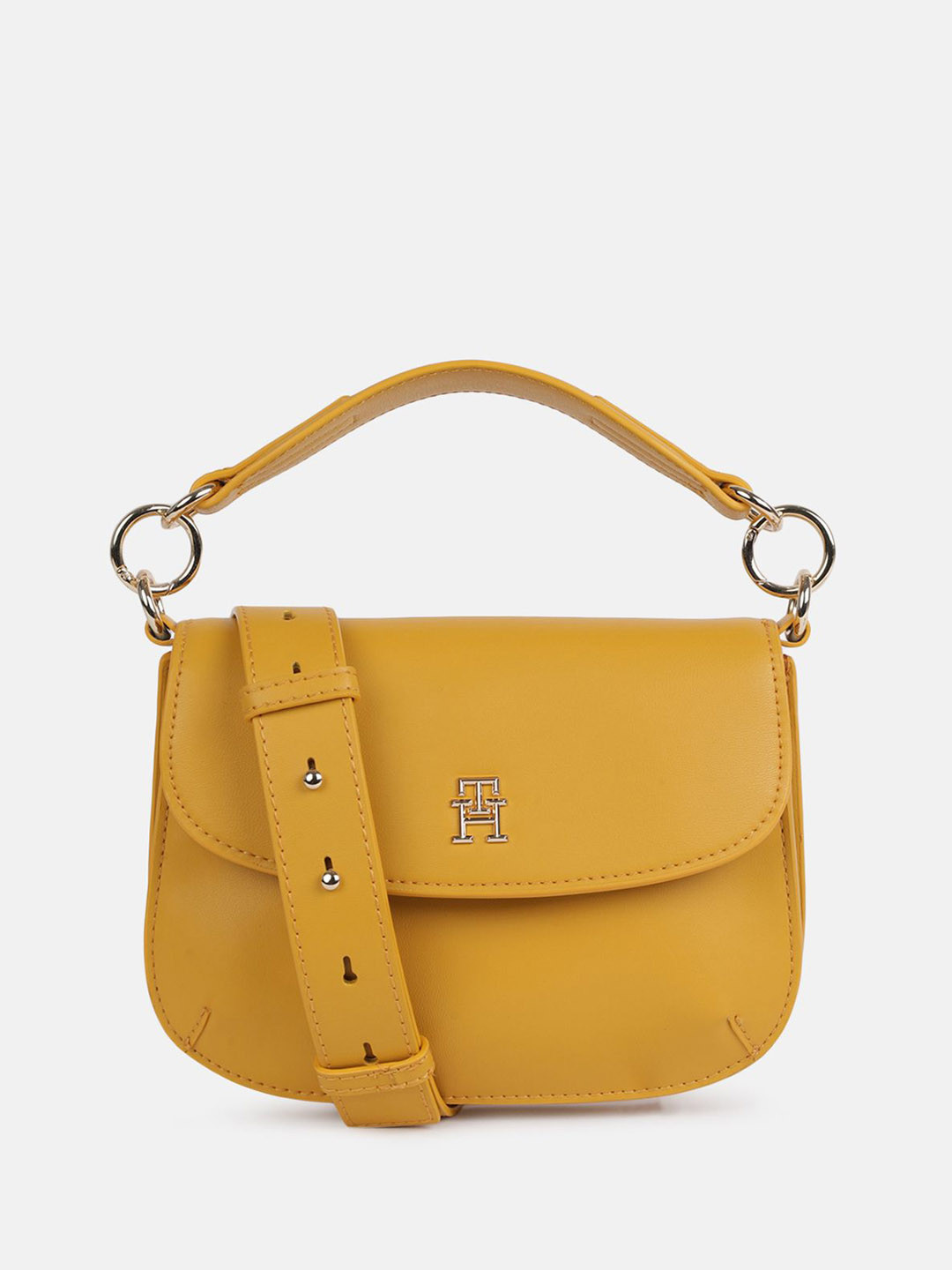 

Tommy Hilfiger PU Structured Sling Bag, Yellow