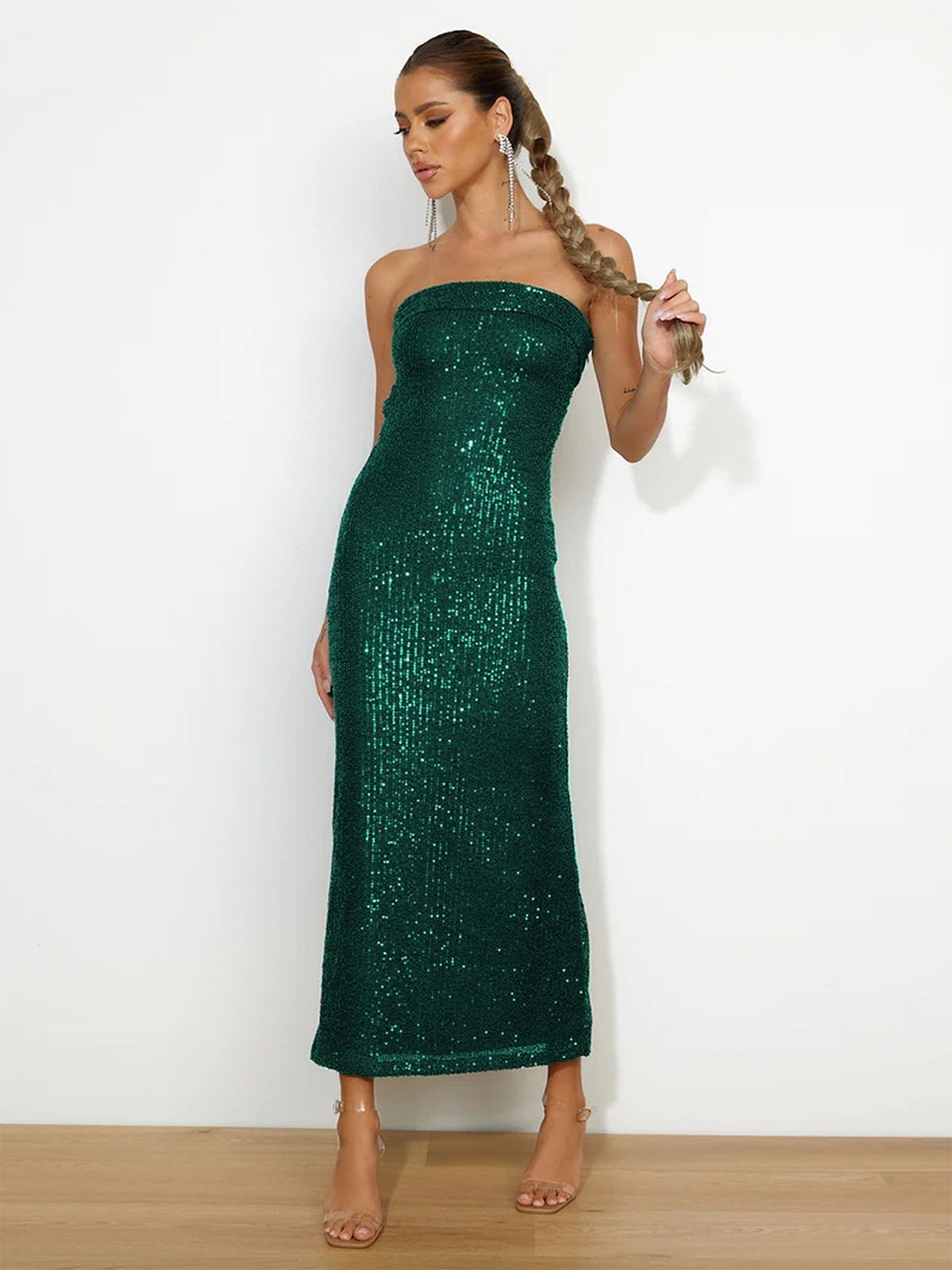 

StyleCast Bodycon Maxi Dress, Green