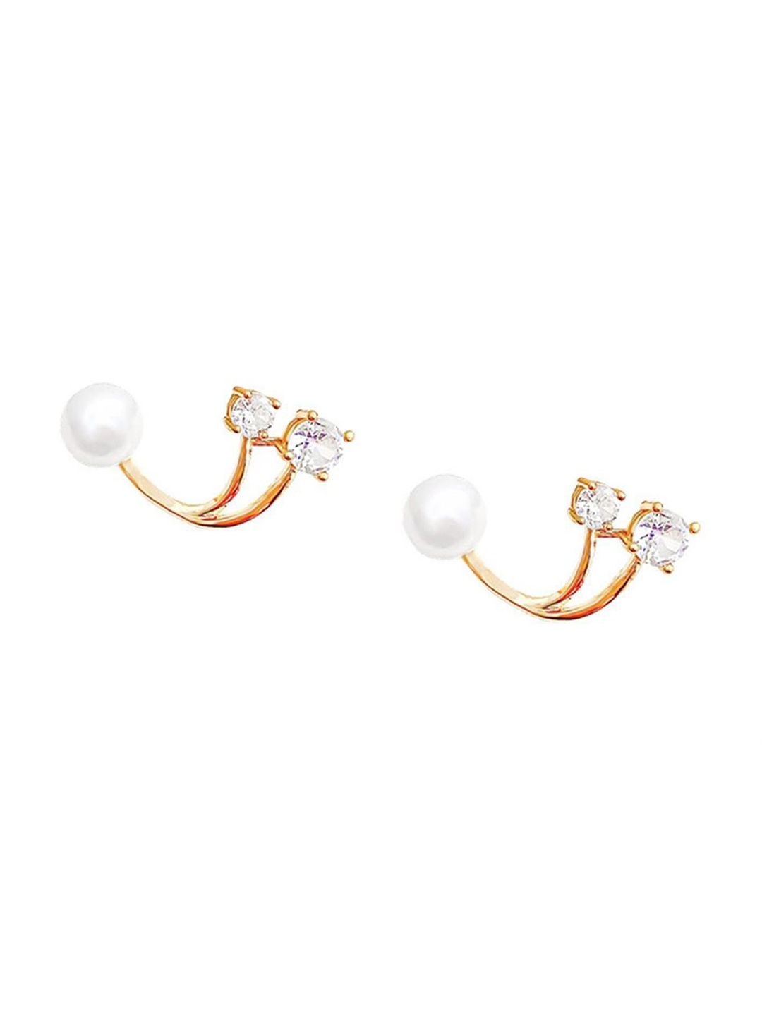 

KRENOZ Gold Plated Stainless Steel Beaded Studs