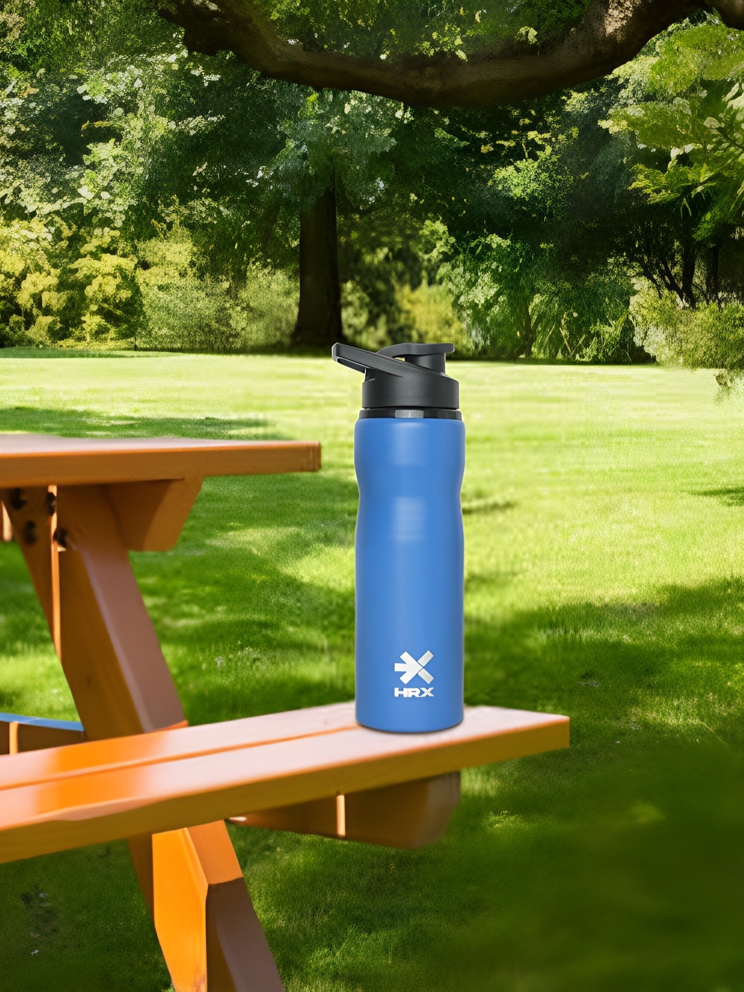 

HRX by Hrithik Roshan Blue Single Stainless Steel Single Wall Vacuum Water Bottle 750 ml