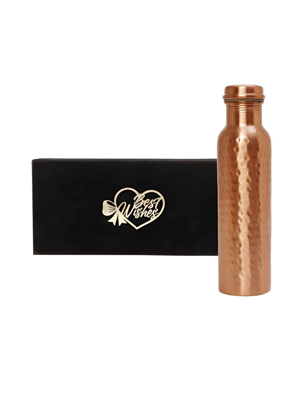 

INTERNATIONAL GIFT Copper Toned Water Bottle 1L With Best Wishes Tag Gift Set