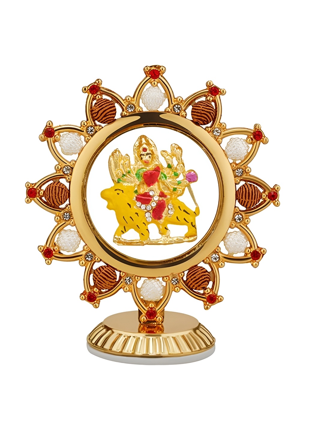 

INTERNATIONAL GIFT Gold-Toned & Yellow Religious Idol Showpiece