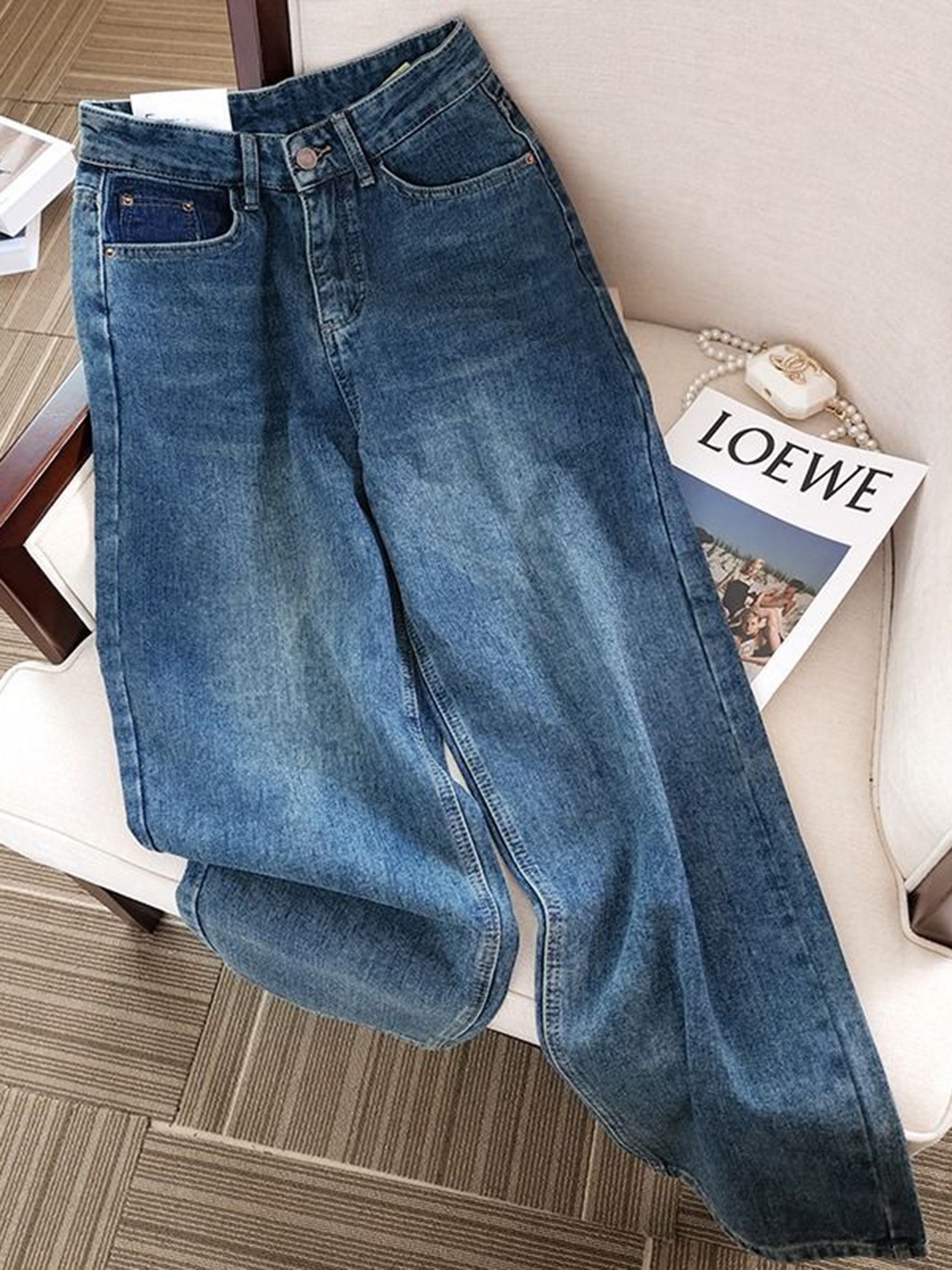 

StyleCast Women High-Rise Light Fade Jeans, Blue