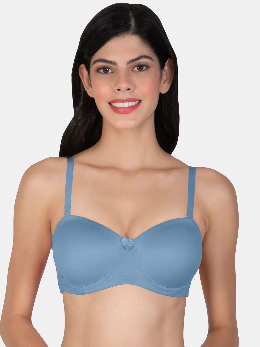 

Joomie Bra Half Coverage Underwired Lightly Padded, Blue