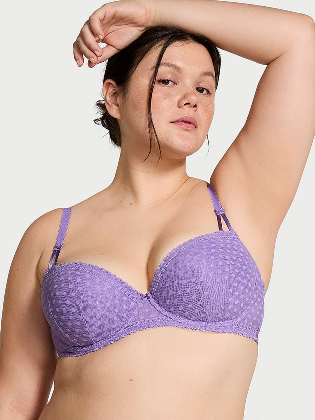 

Victoria's Secret Push-Up Medium Coverage Underwired Heavily Padded Bra, Purple