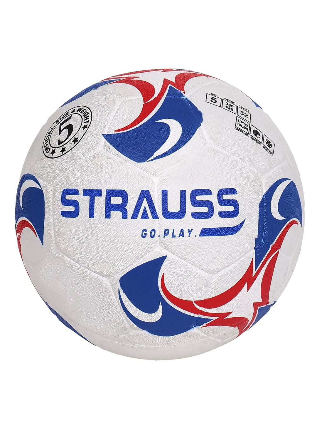 

STRAUSS Printed Footballs, White