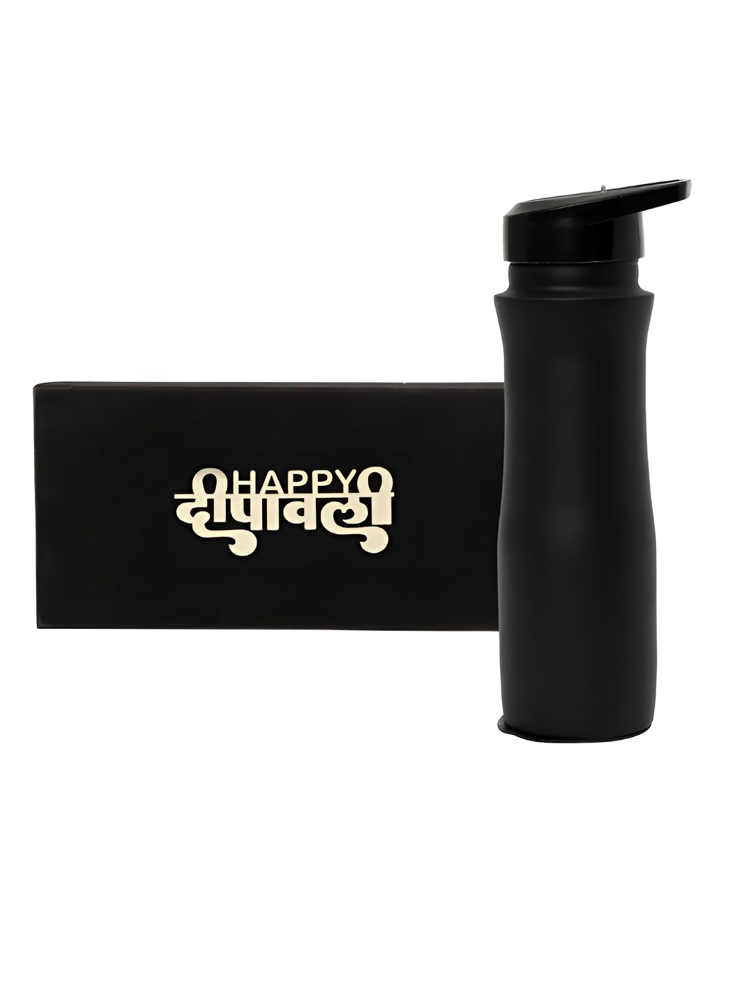 

INTERNATIONAL GIFT Black Copper Sipper Water Bottle 1 L & Best Wishes Tag