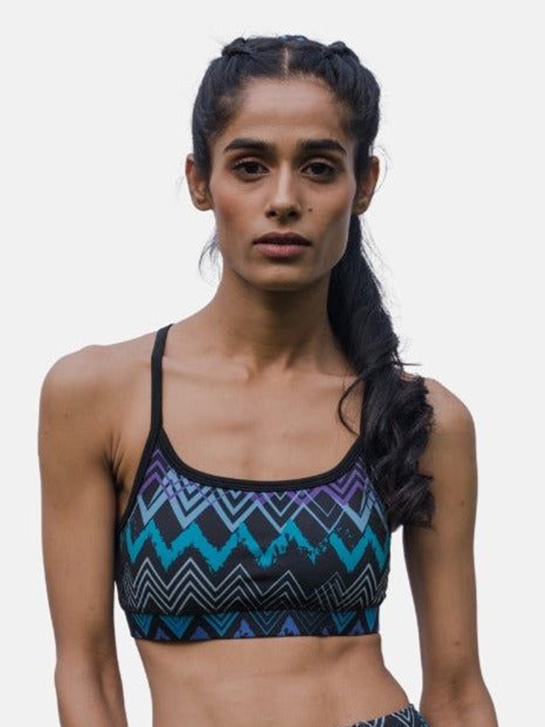 

TFW Geometric Bra Full Coverage Lightly Padded, Black